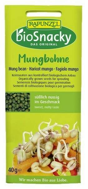 Biosnacky Sprossensamen Mungbohnen 40 G
