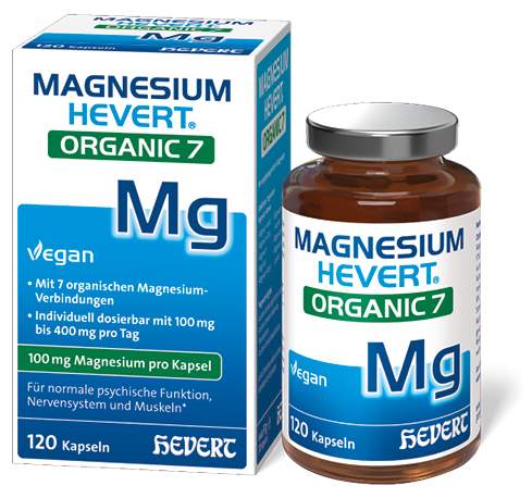 Magnesium Hevert Organic 7 120 Kapseln