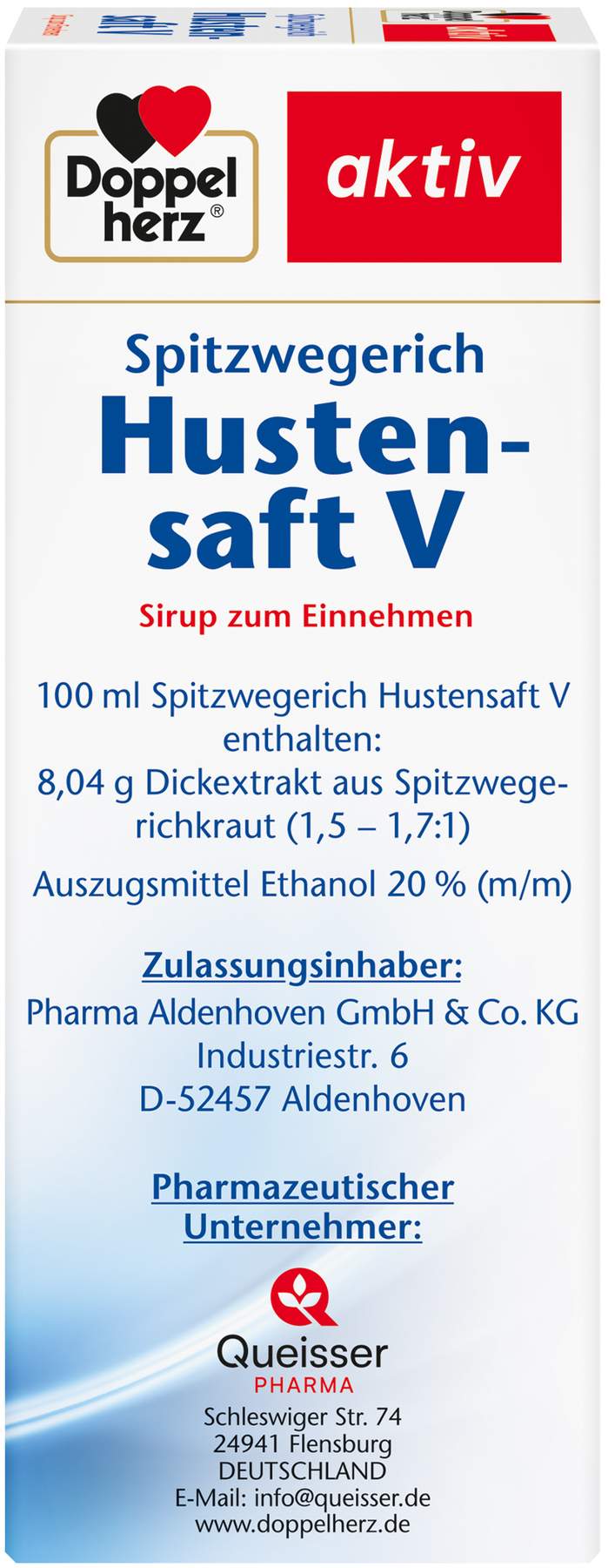 Doppelherz Aktiv Spitzwegerich Hustensaft V