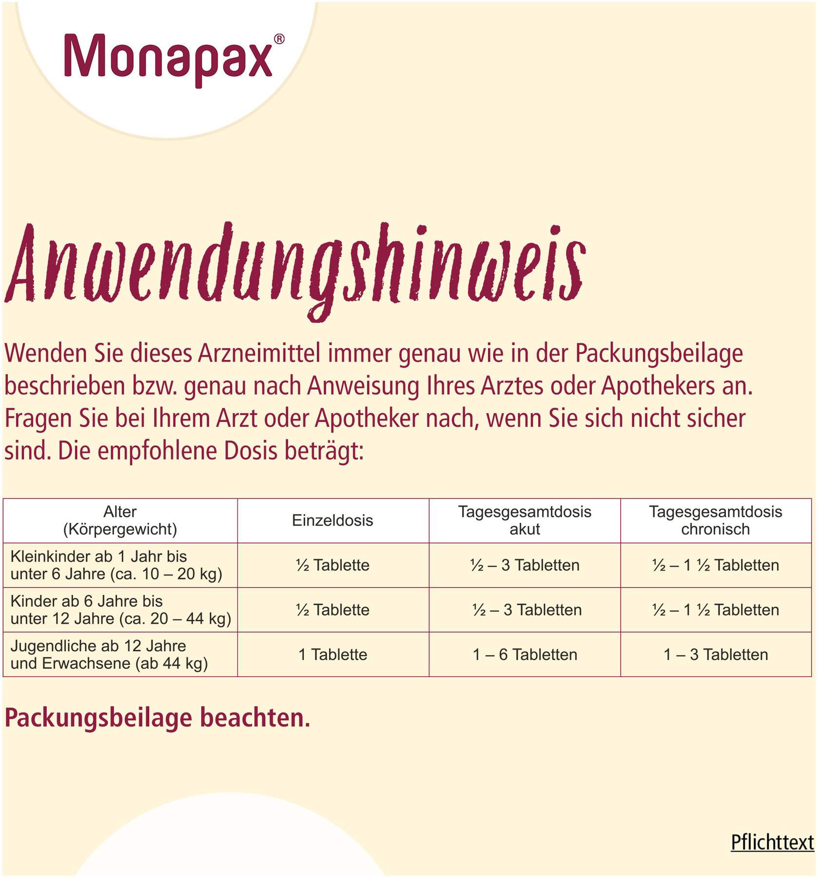 Monapax Tabletten 100 Stück