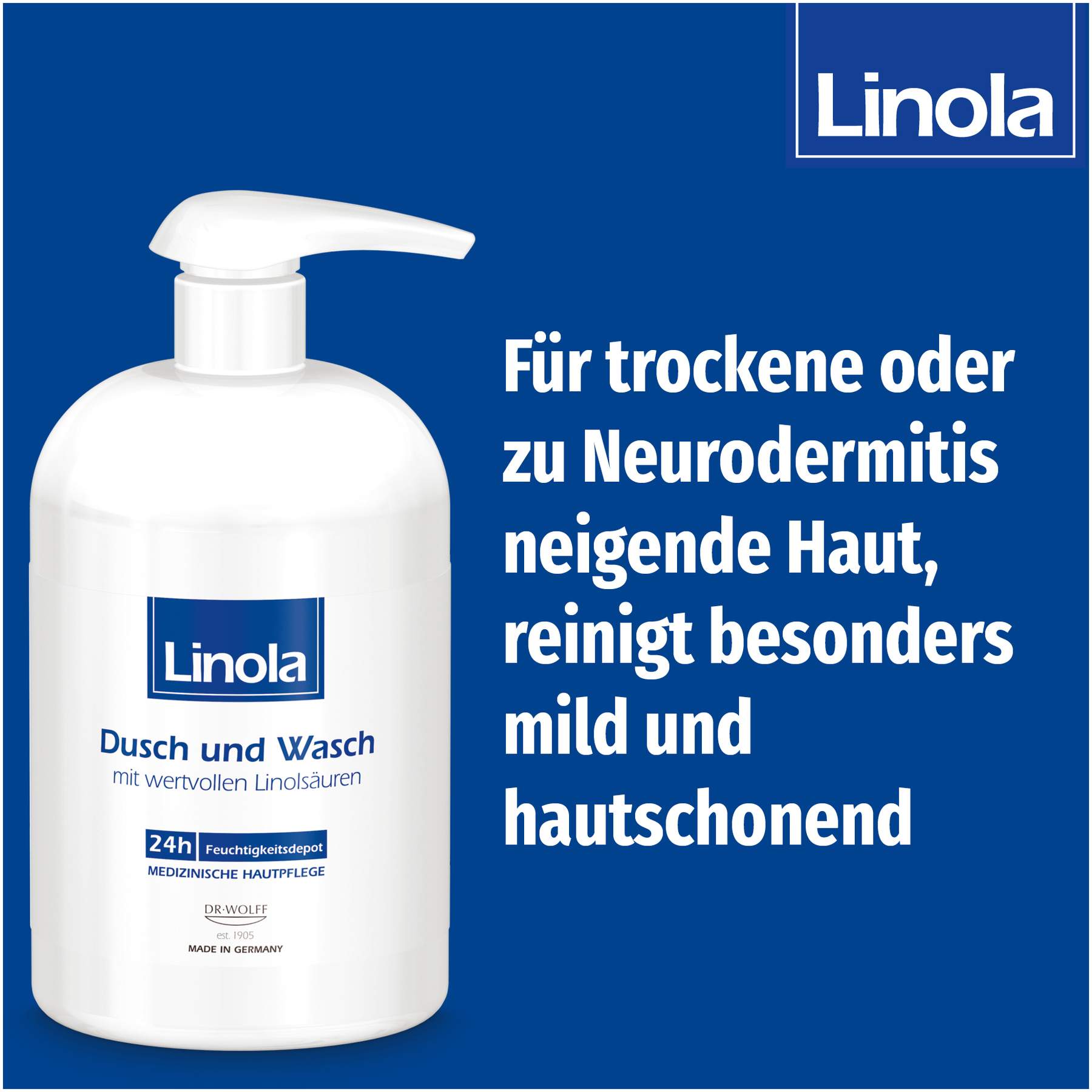 Linola Dusch- und Waschlotion mit Spender 500 ml