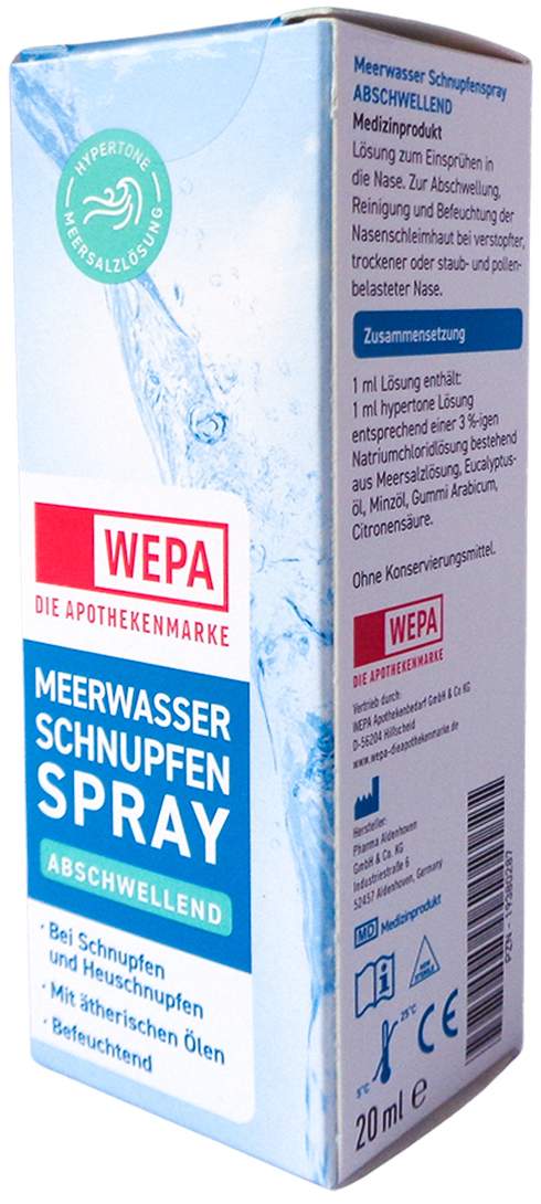 WEPA Meerwasser Schnupfenspray Abschwellend 20 ml