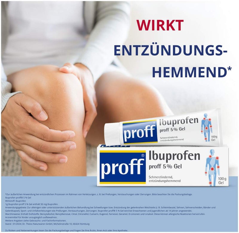 Ibuprofen proff 5% Gel 100 g