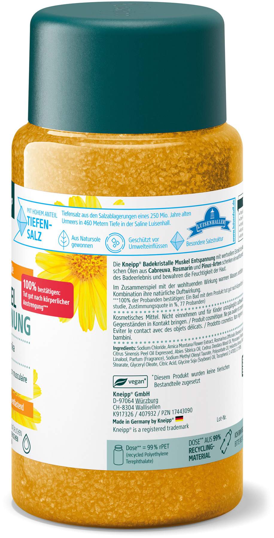 Kneipp Badekristalle Muskel Entspannung 600 G