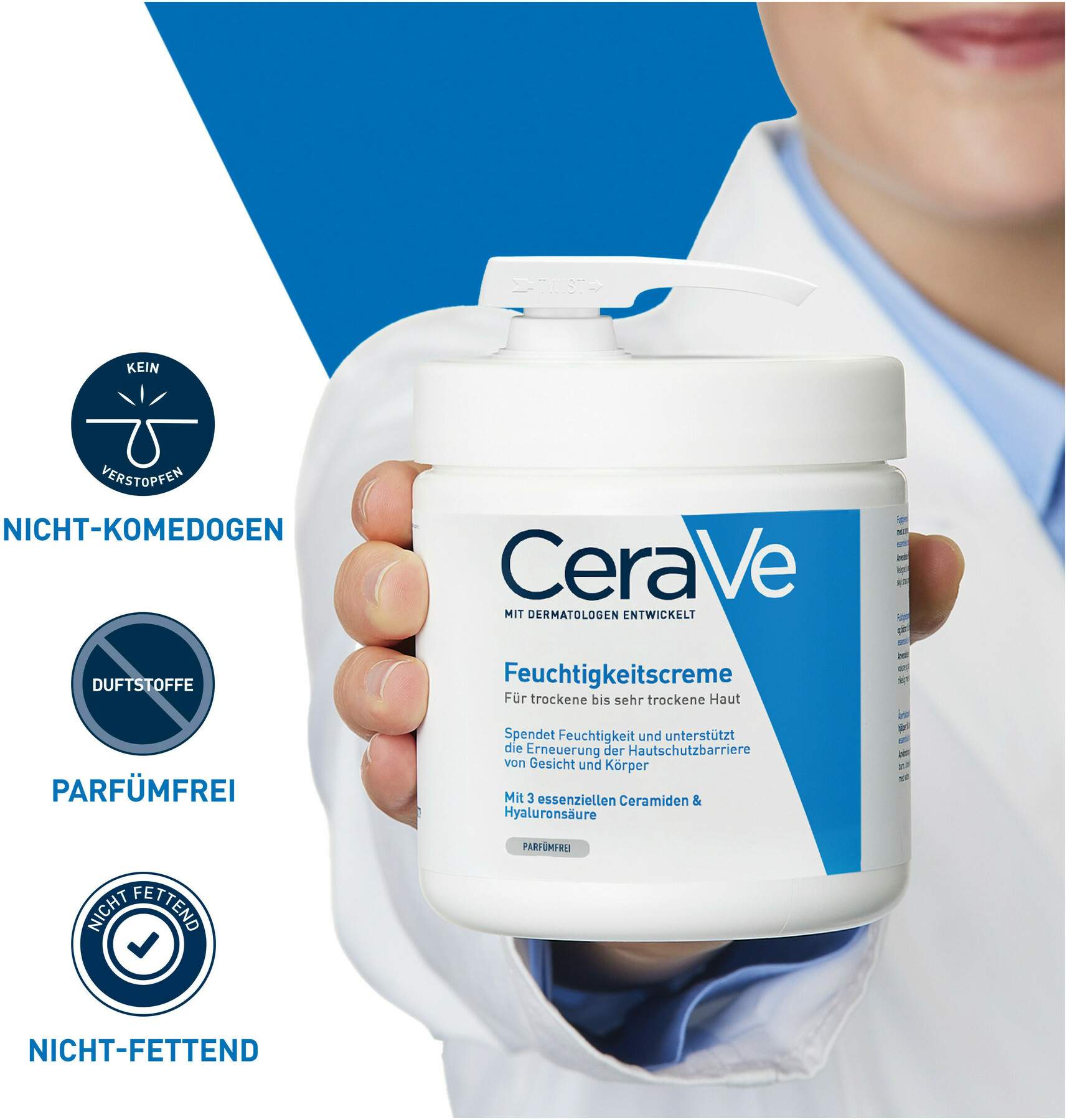 CeraVe Feuchtigkeitscreme Pumpe 454 g