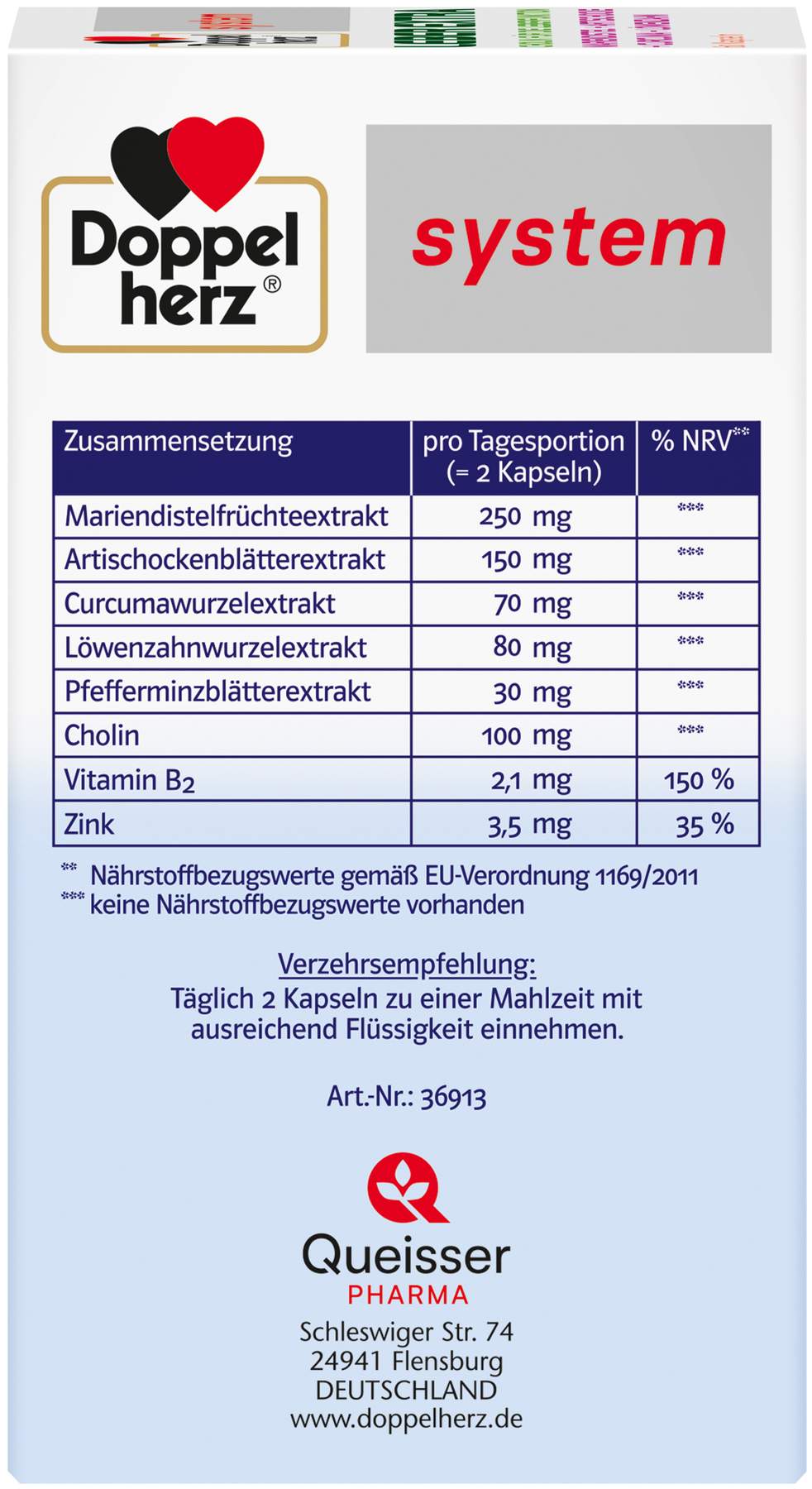 Doppelherz system Leber Extra 60 Kapseln