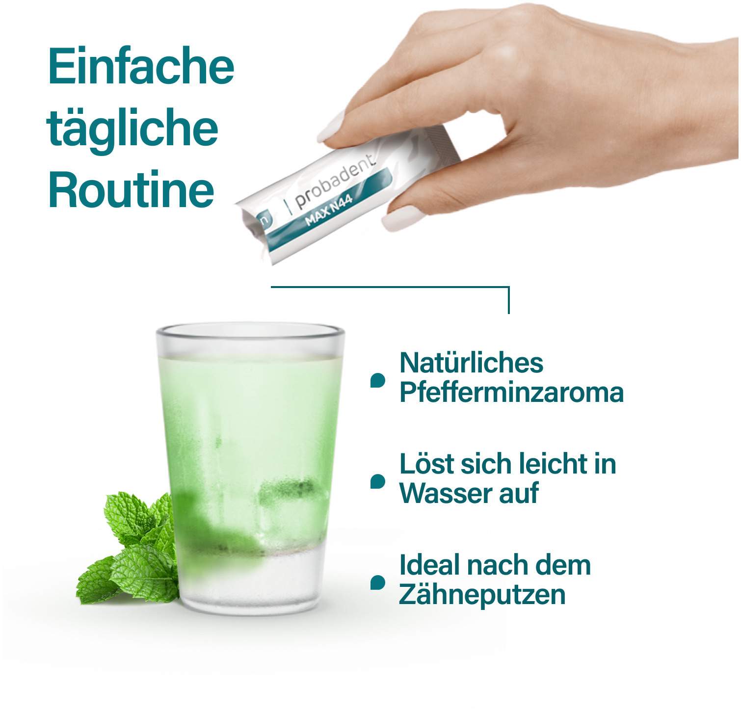 Nupure probadent MAX N44 und Vitamin D3 28 Beutel