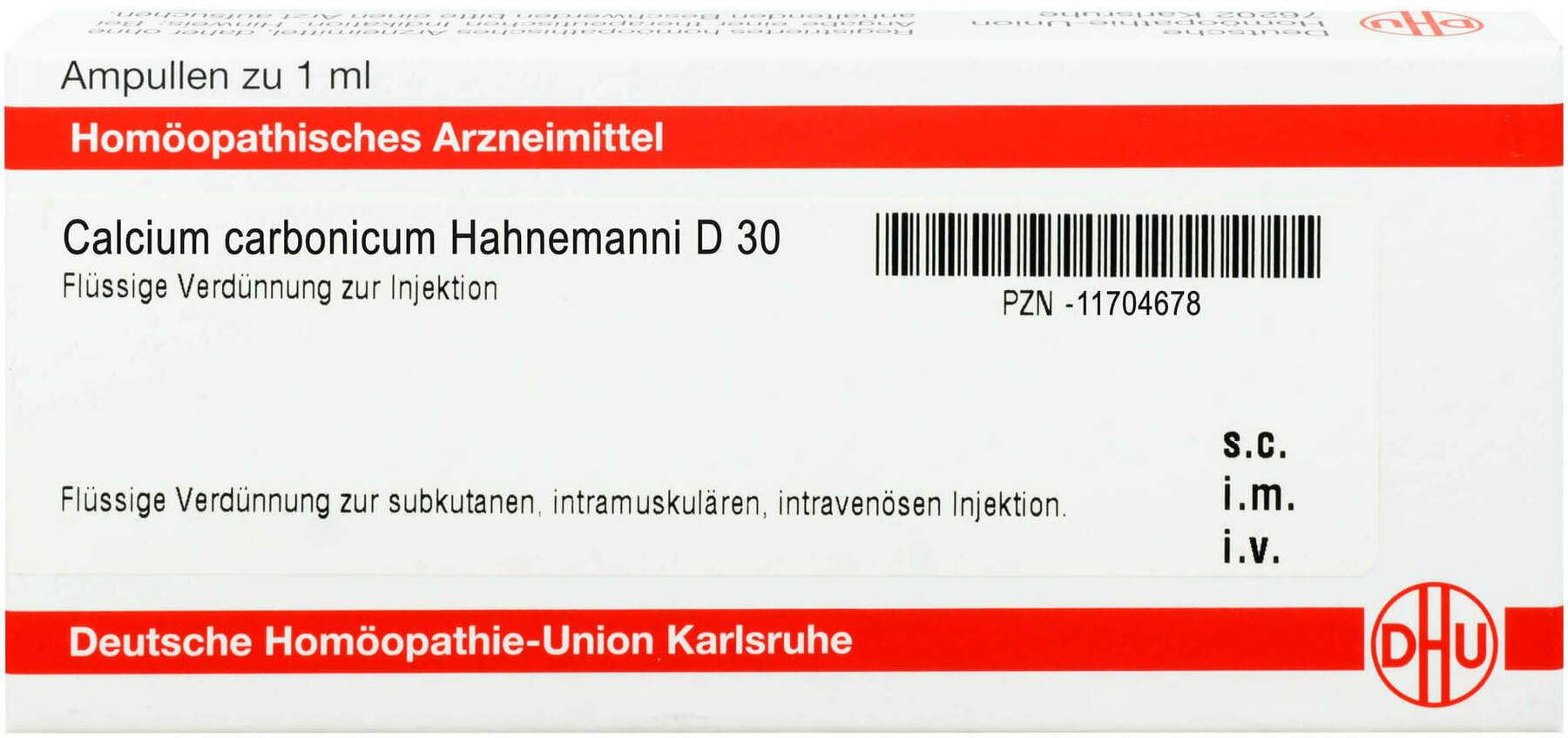 Dhu Calcium Carbonicum Hahnemanni D30 Ampullen