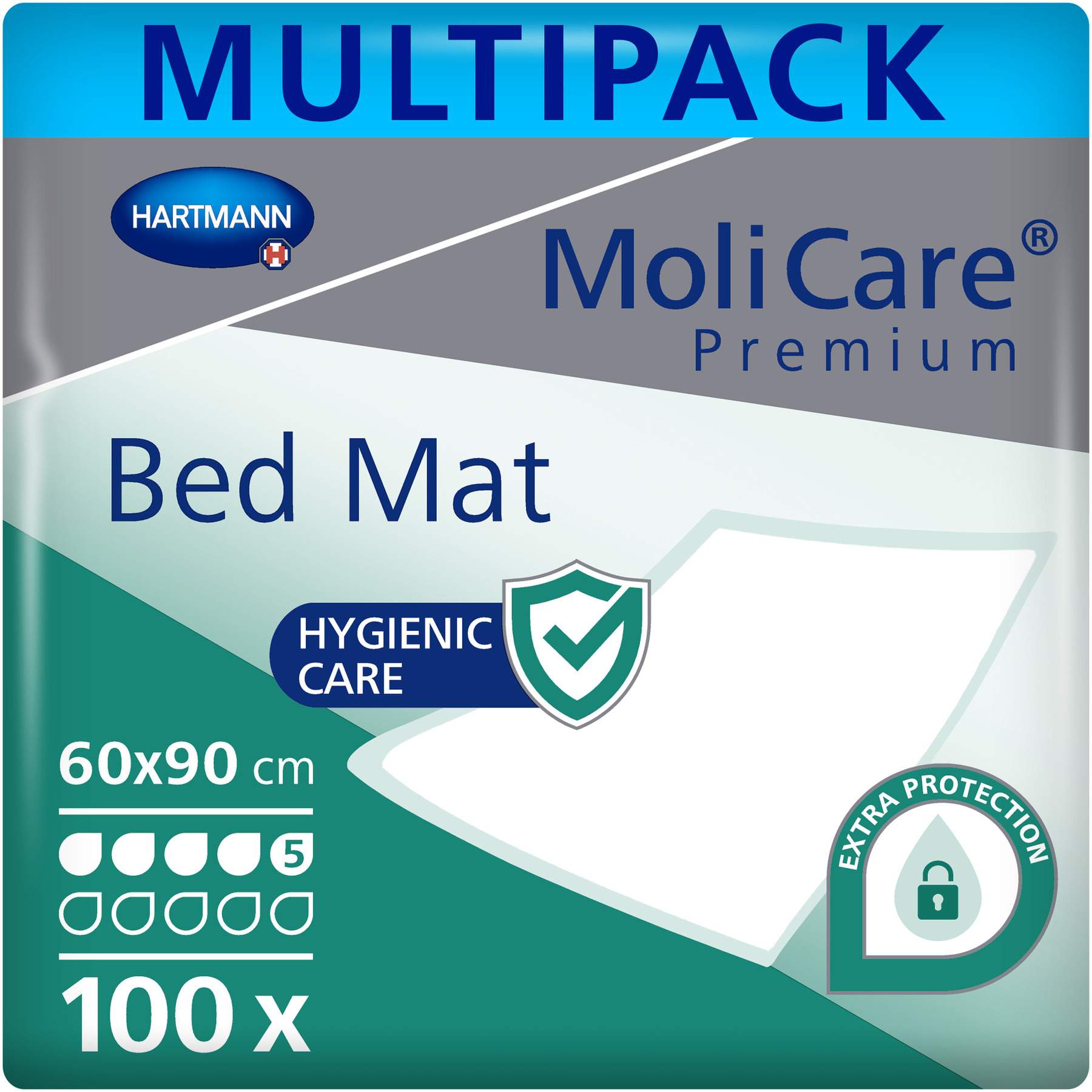 Molicare Premium Bed Mat 5 Tropfen 60 X 90 cm 25 Einlagen