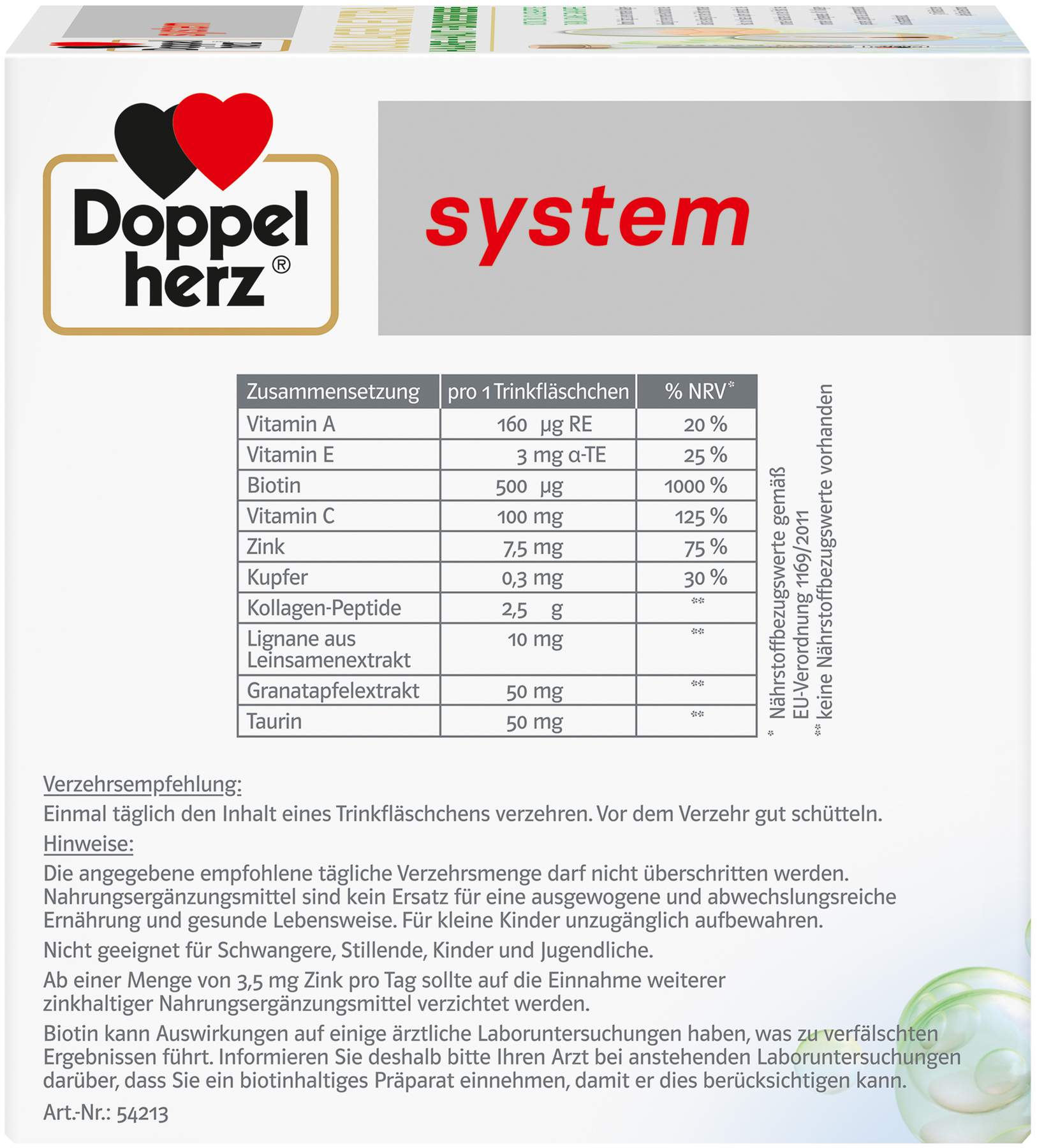 Doppelherz system Kollagen Extra 30 Trinkampullen