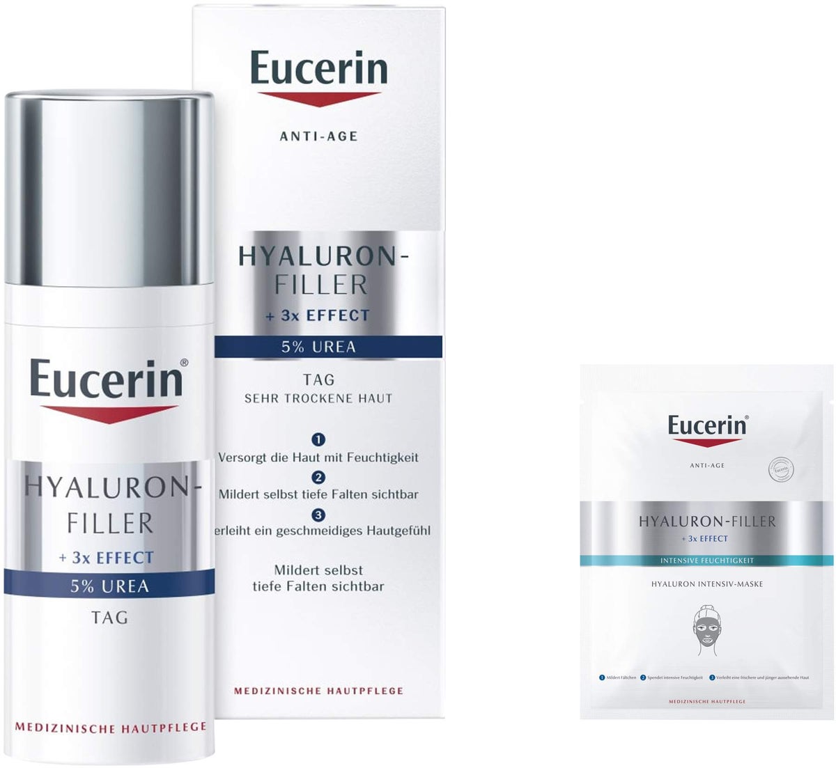 Eucerin Anti-Age Hyaluron-Filler Urea Tagespflege 50 ml + gratis Anti Age Hyaluron Spray 50 ml