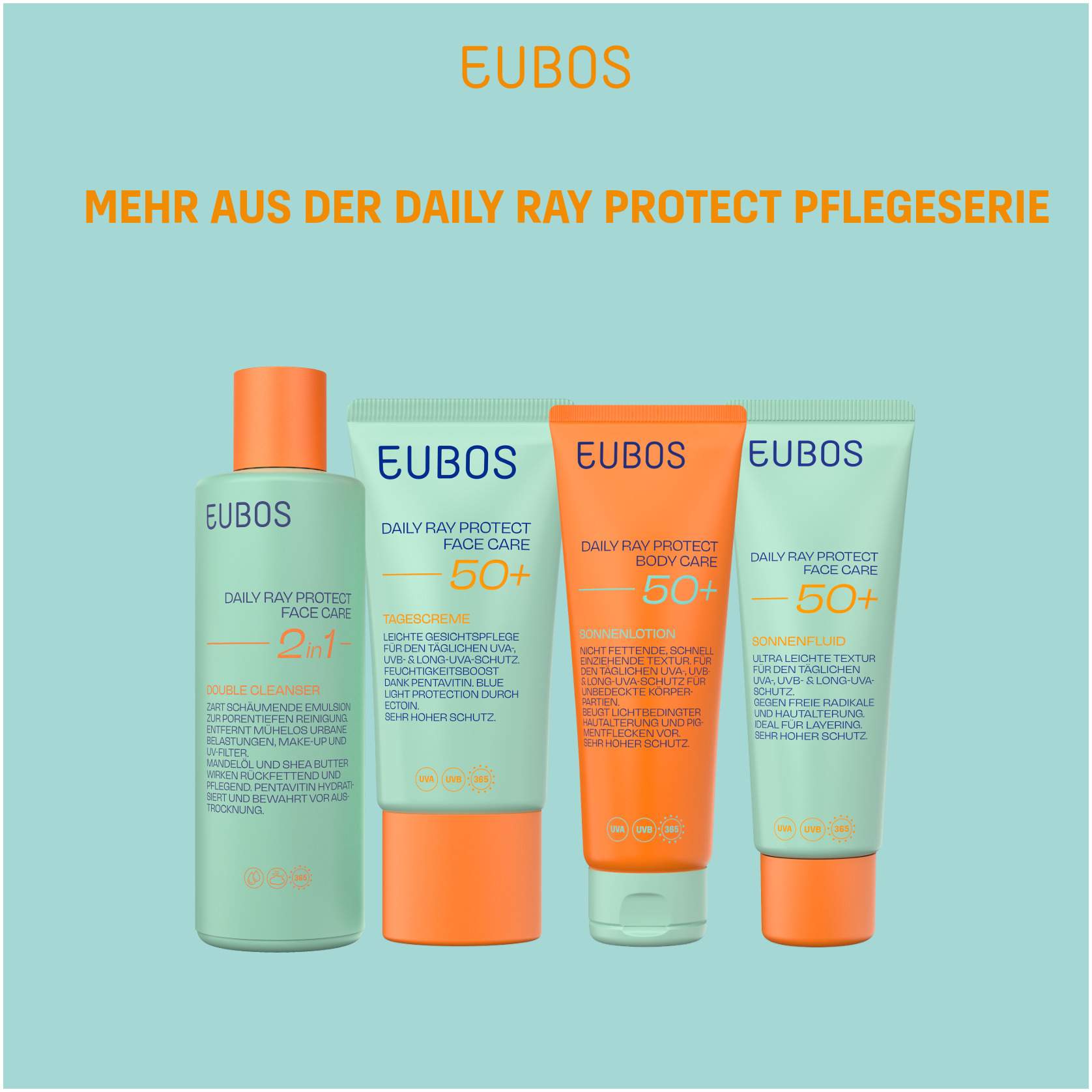 Eubos Daily Ray Protect Face Care Tagescreme LSF 50+ 50 ml