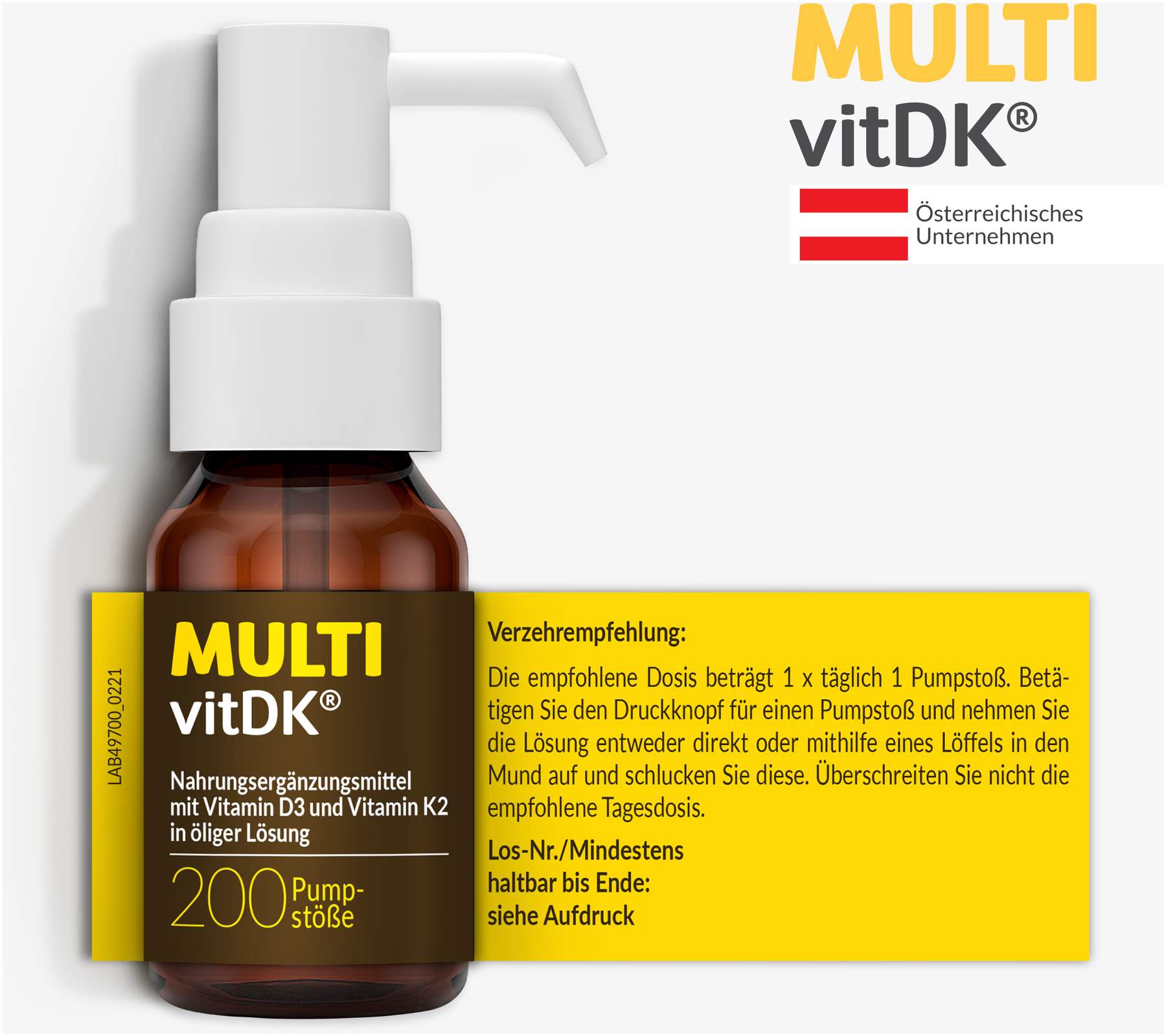 Multivitdk Lösung Vitamin D3+k2 10ml