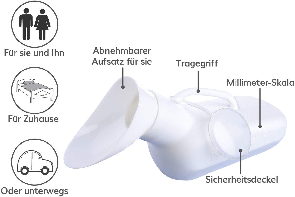 Urinflasche Combi für Sie und Ihn