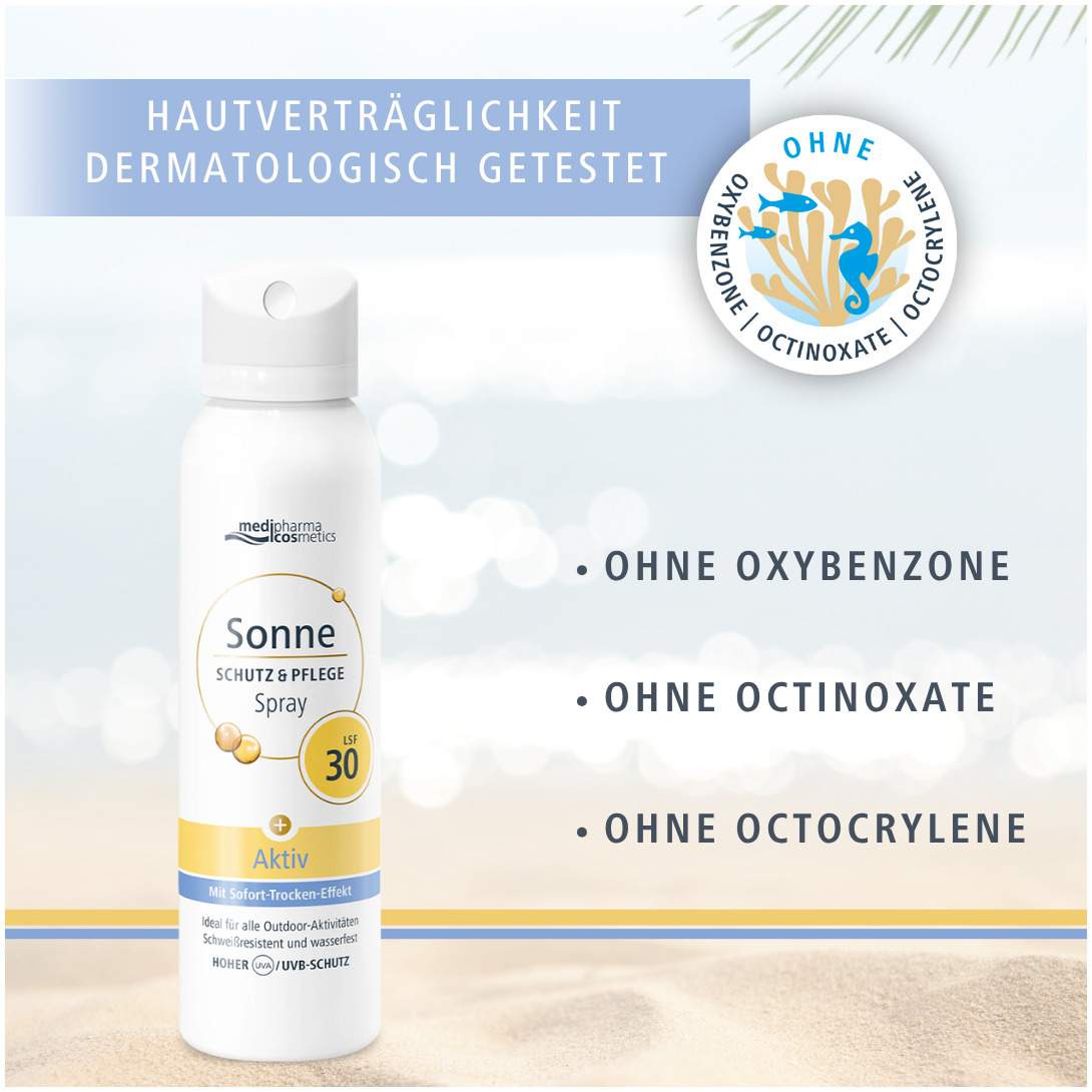 medipharma cosmetics Sonne Schutz & Pflege Aktiv Aerosol-Spray LSF 30 150 ml