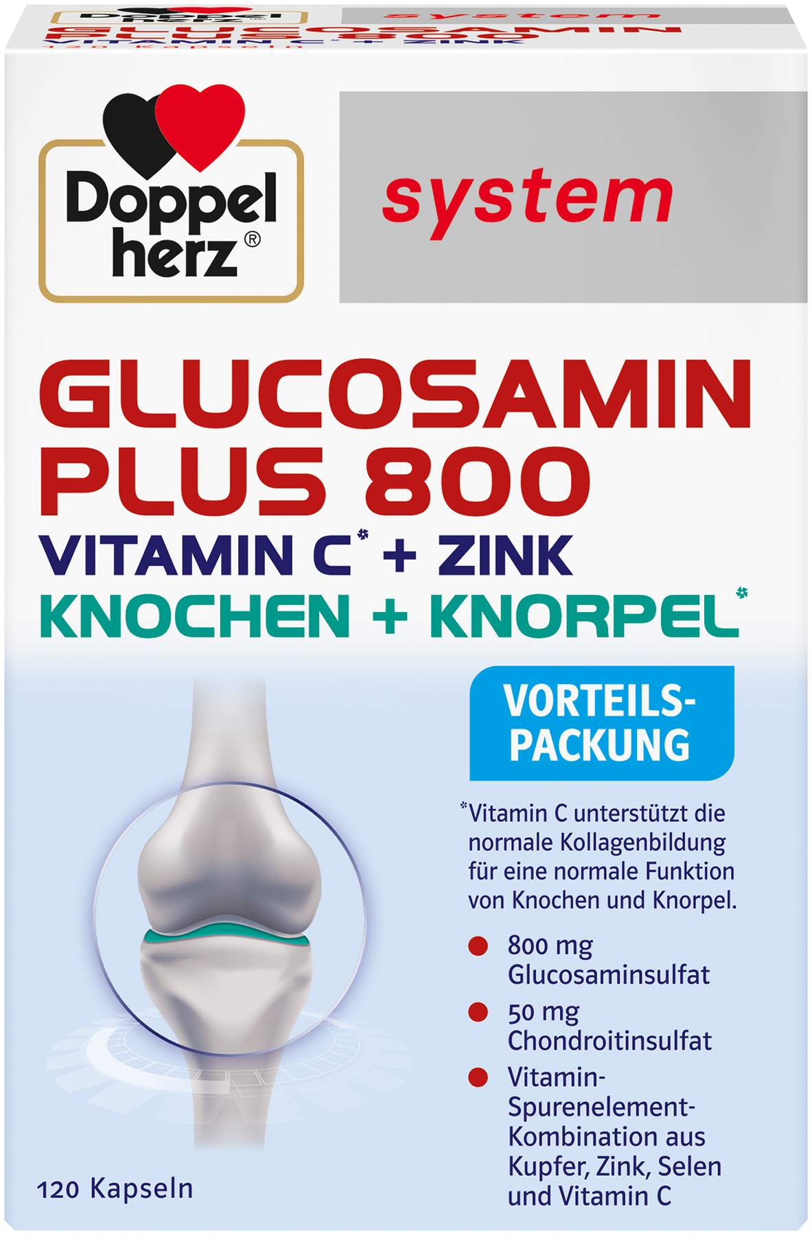 Doppelherz system Glucosamin Plus 800 system 120 Kapseln