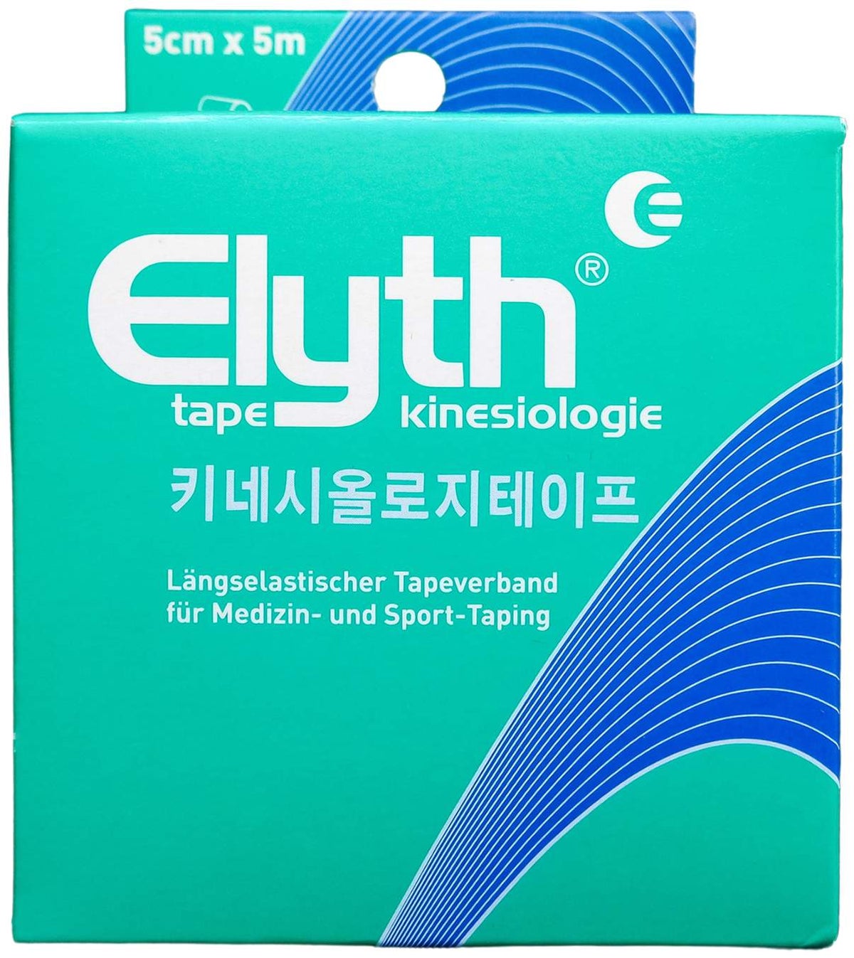 Kinesiologie Tape Elyth 5 cm X 5 M Grün 1 Stück