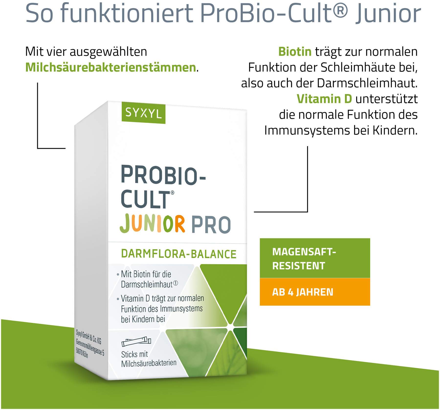 Syxyl Probio-Cult Junior Pro 30 Sticks