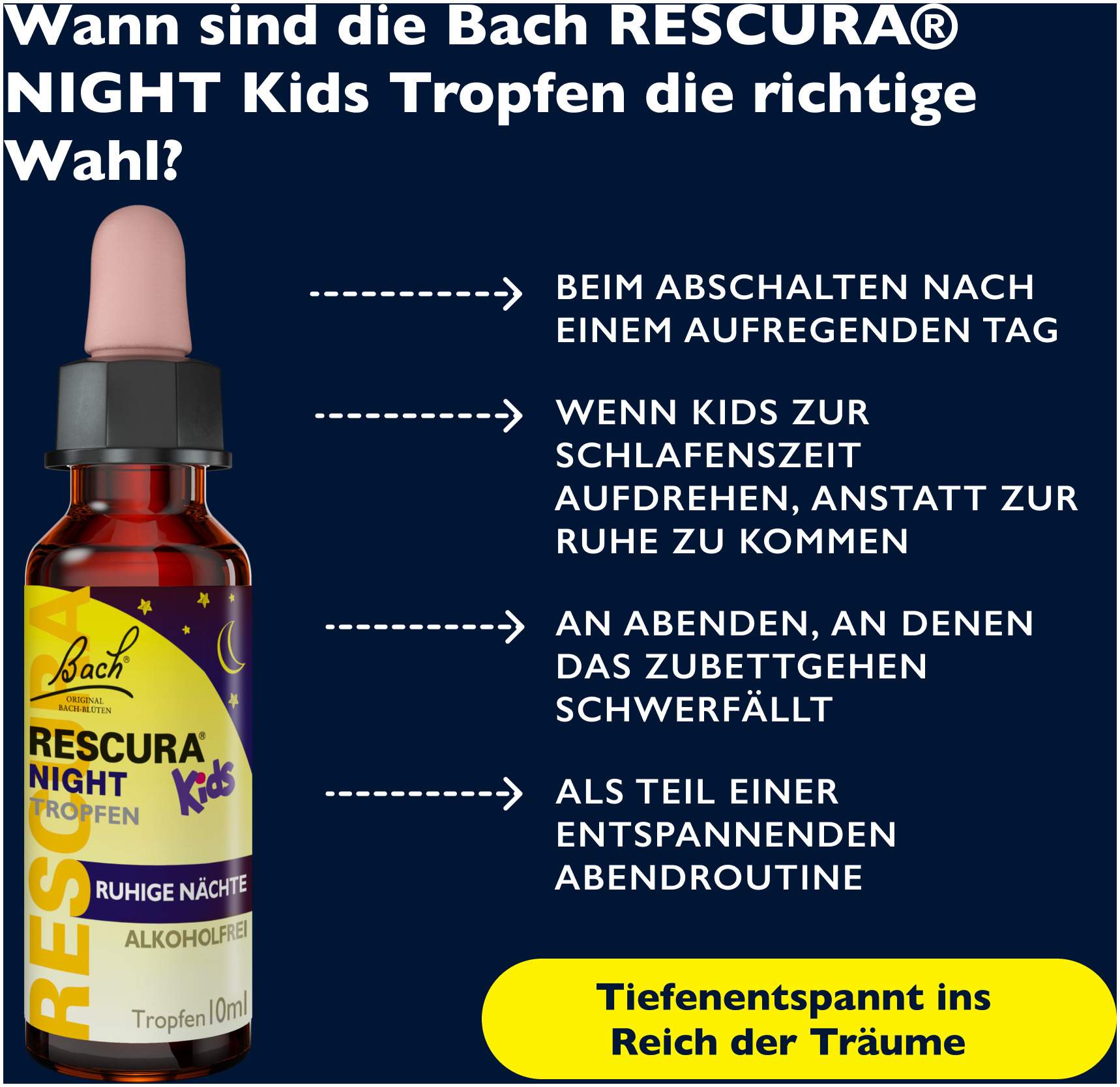 Bach Original Rescura Kids Night alkoholfrei 10 ml Tropfen
