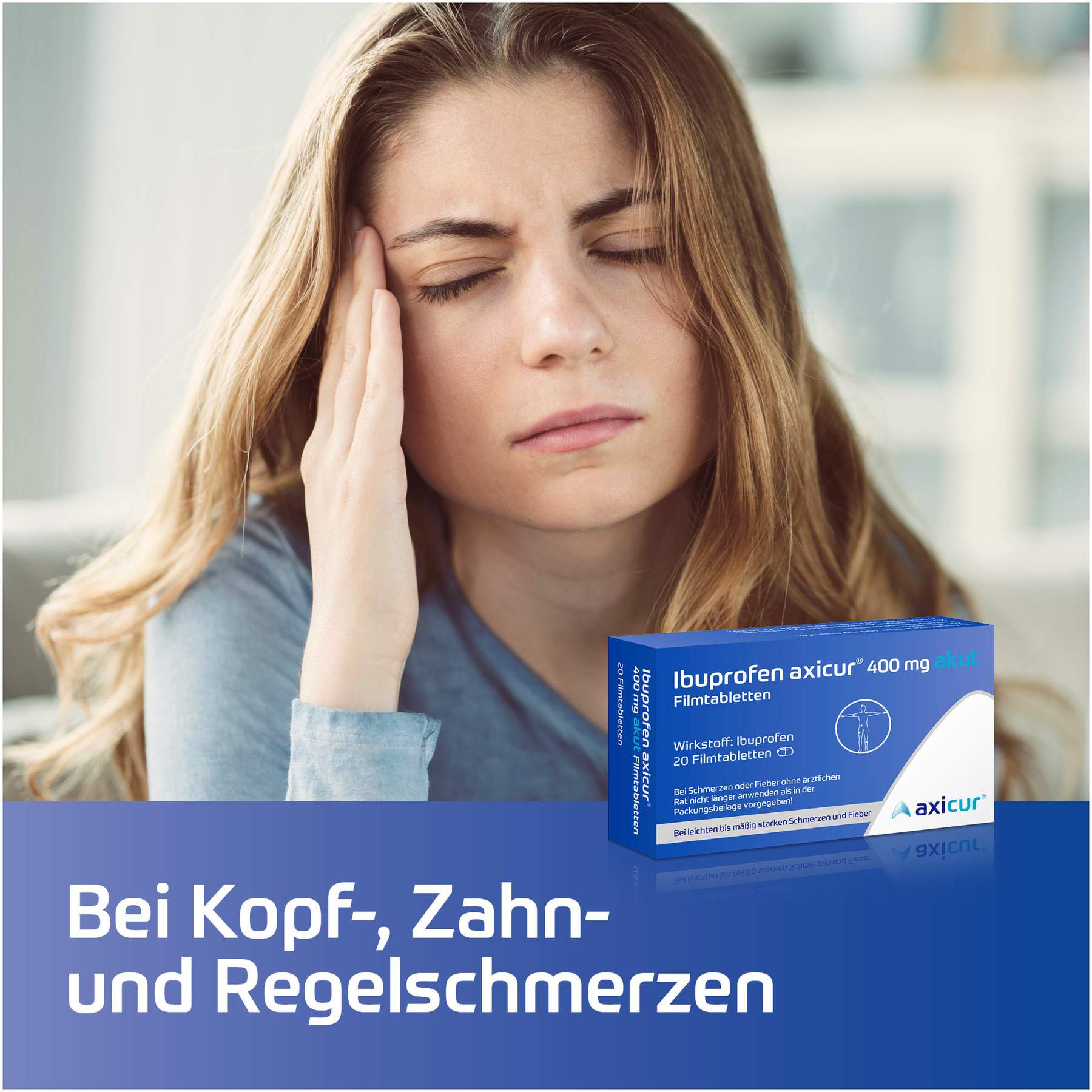 Ibuprofen Axicur 400 mg Akut 50 Filmtabletten