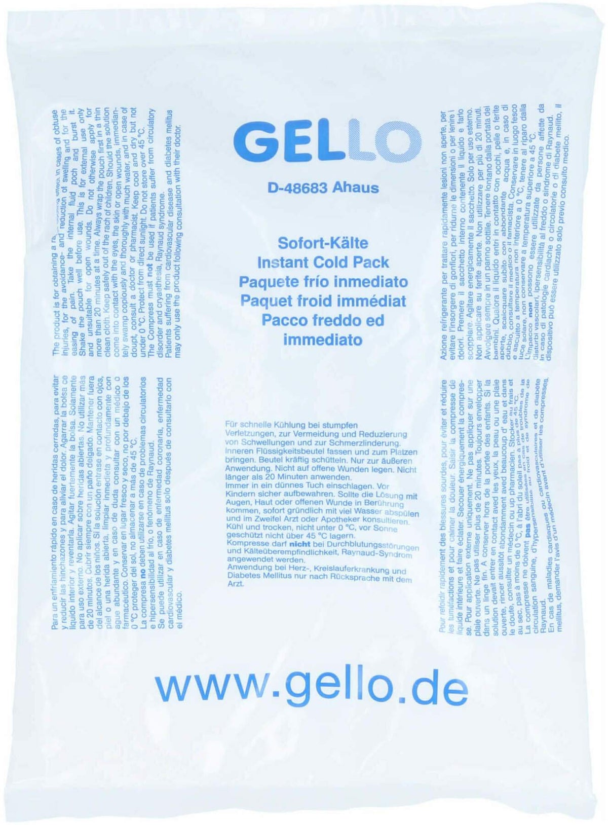 Kälte Sofort Kompresse 15x21 cm