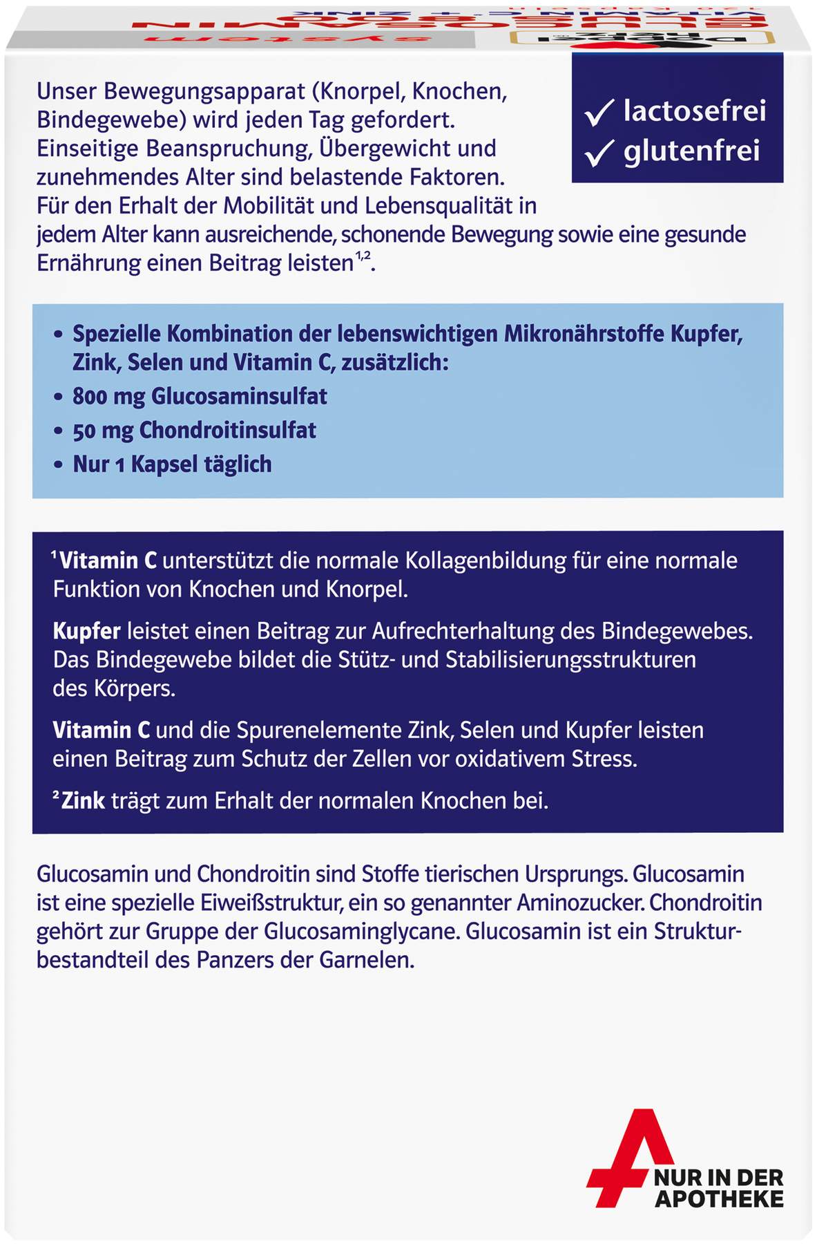 Doppelherz system Glucosamin Plus 800 system 120 Kapseln