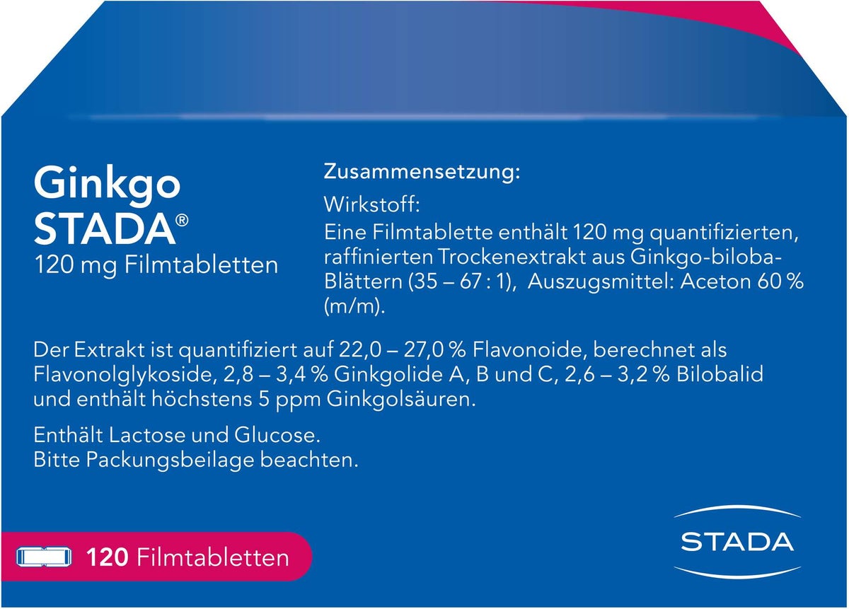 Ginkgo Stada 120 mg 120 Filmtabletten