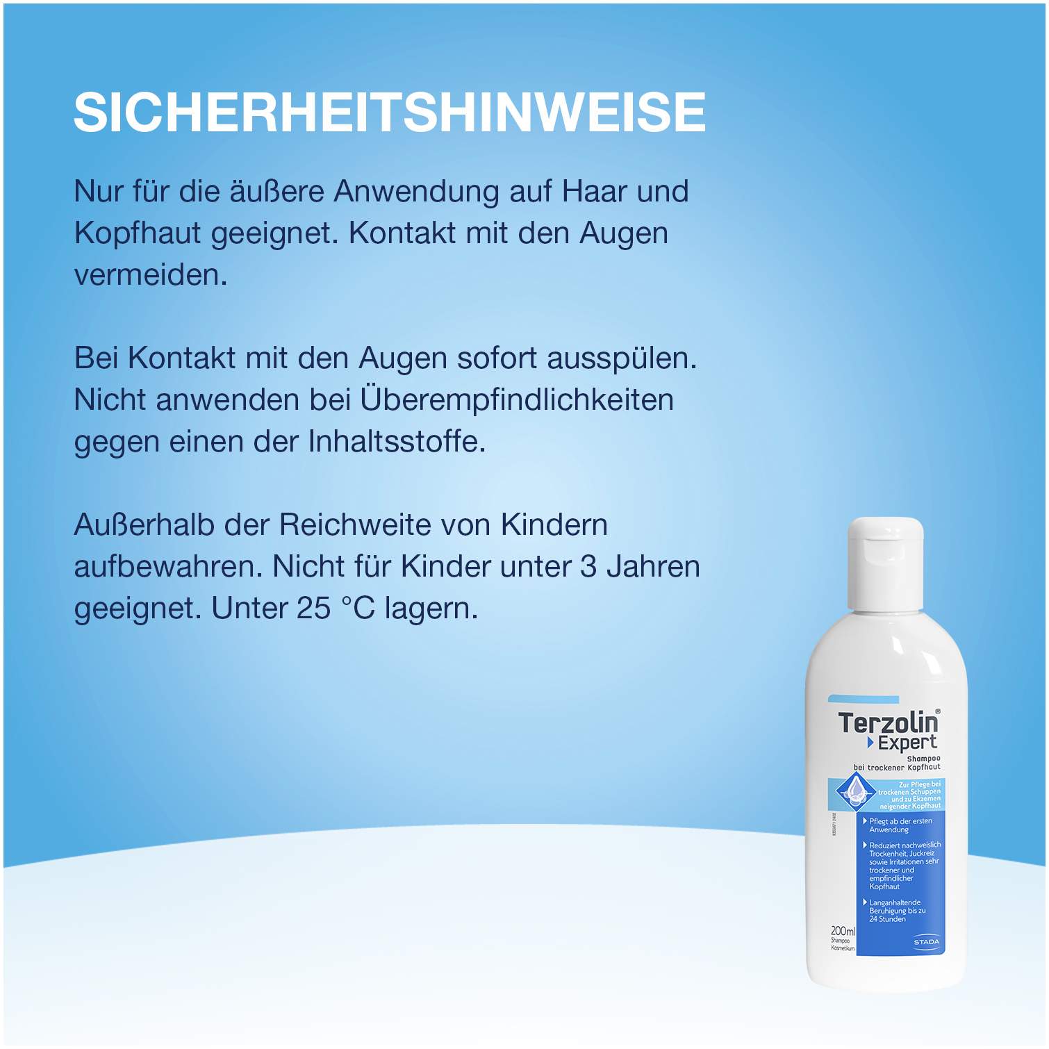 Terzolin Expert Shampoo bei trockener Kopfhaut 200 ml