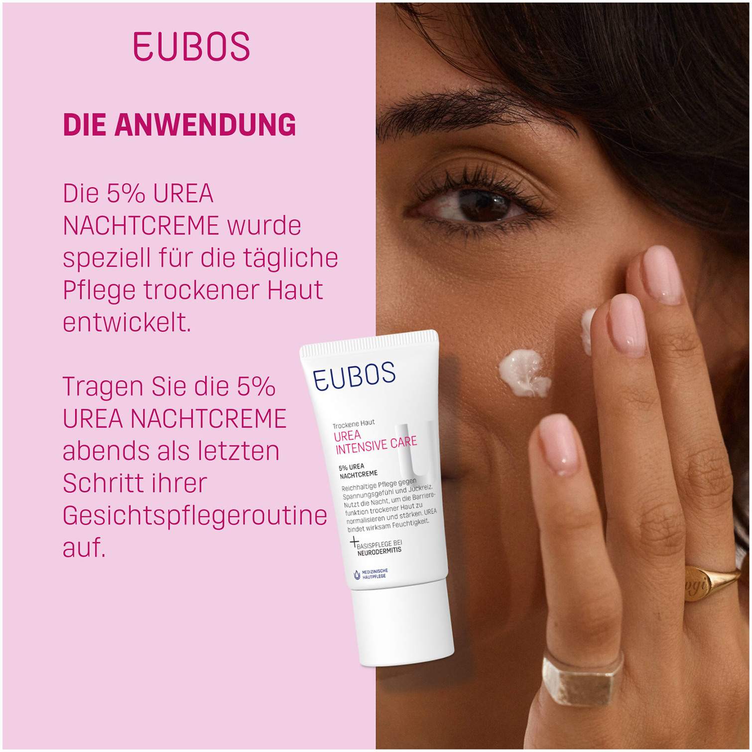 Eubos Trockene Haut 5 % Urea 50 ml Nachtcreme