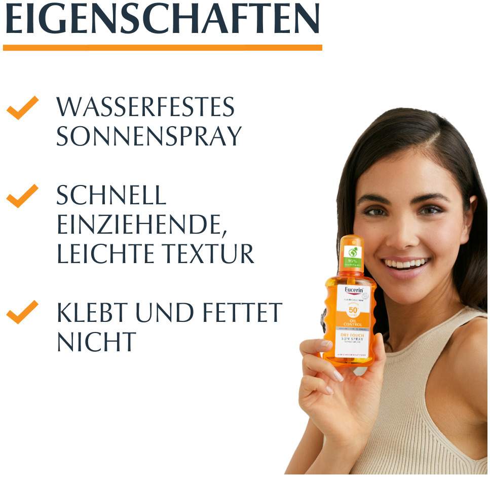 Eucerin Sun Oil Control Transparent LSF 50+ 200 ml Spray