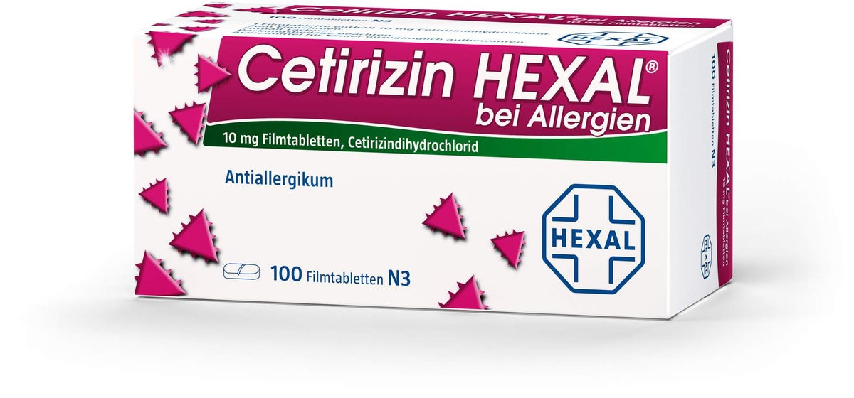 Cetirizin Hexal 100 Filmtabletten bei Allergien