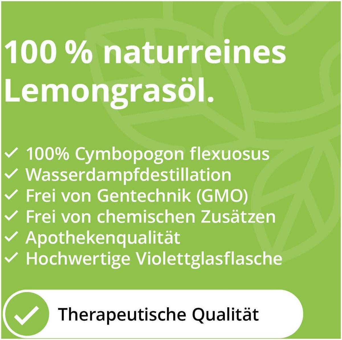 Zitronengras Lemongras Öl Naturrein Ätherisch 10 ml
