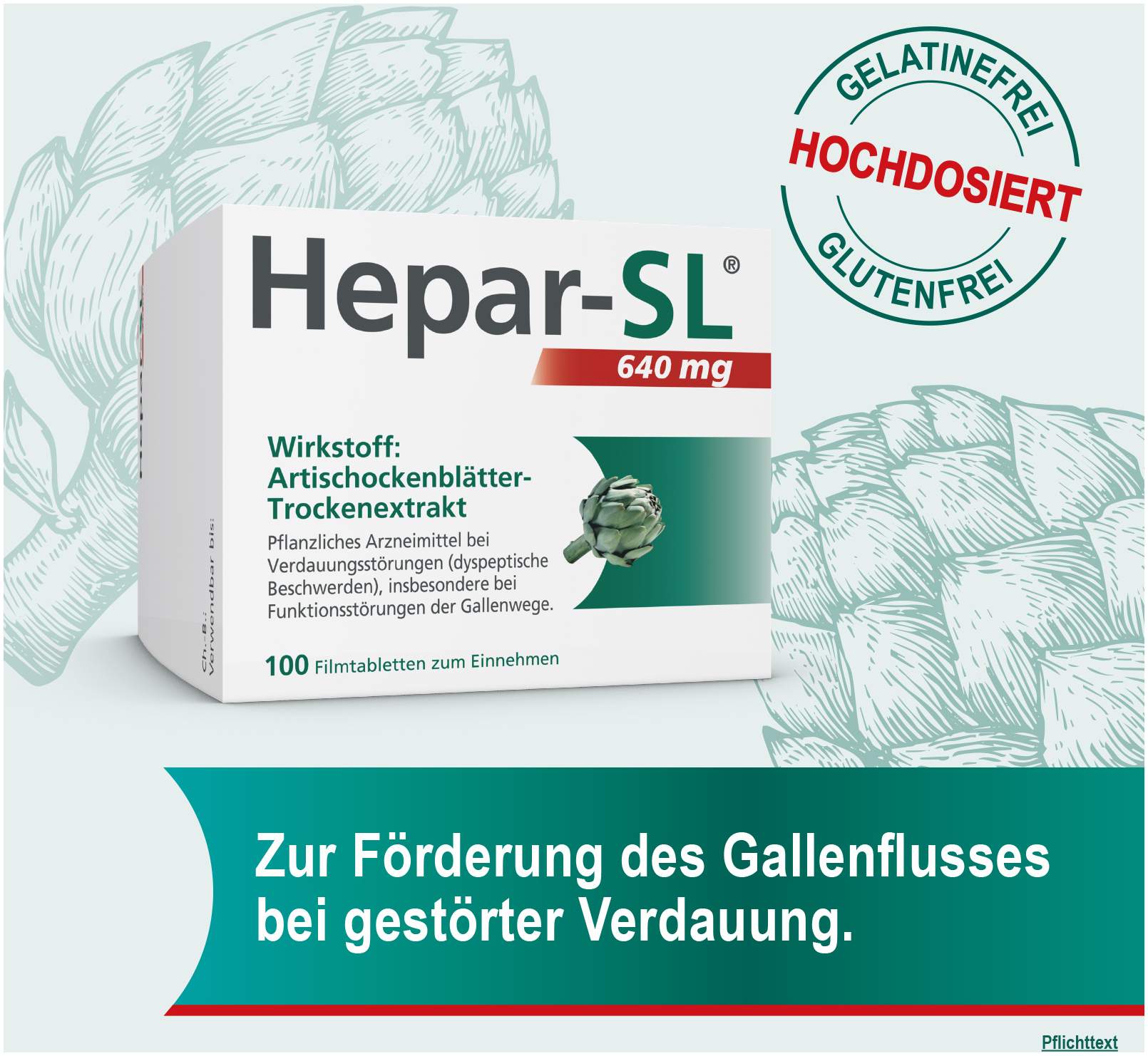 Hepar SL 640 mg 100 Filmtabletten