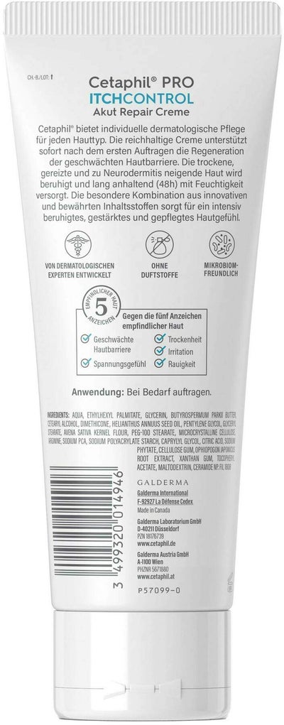 Cetaphil Pro Itch Control Akut Repair Creme 227 g