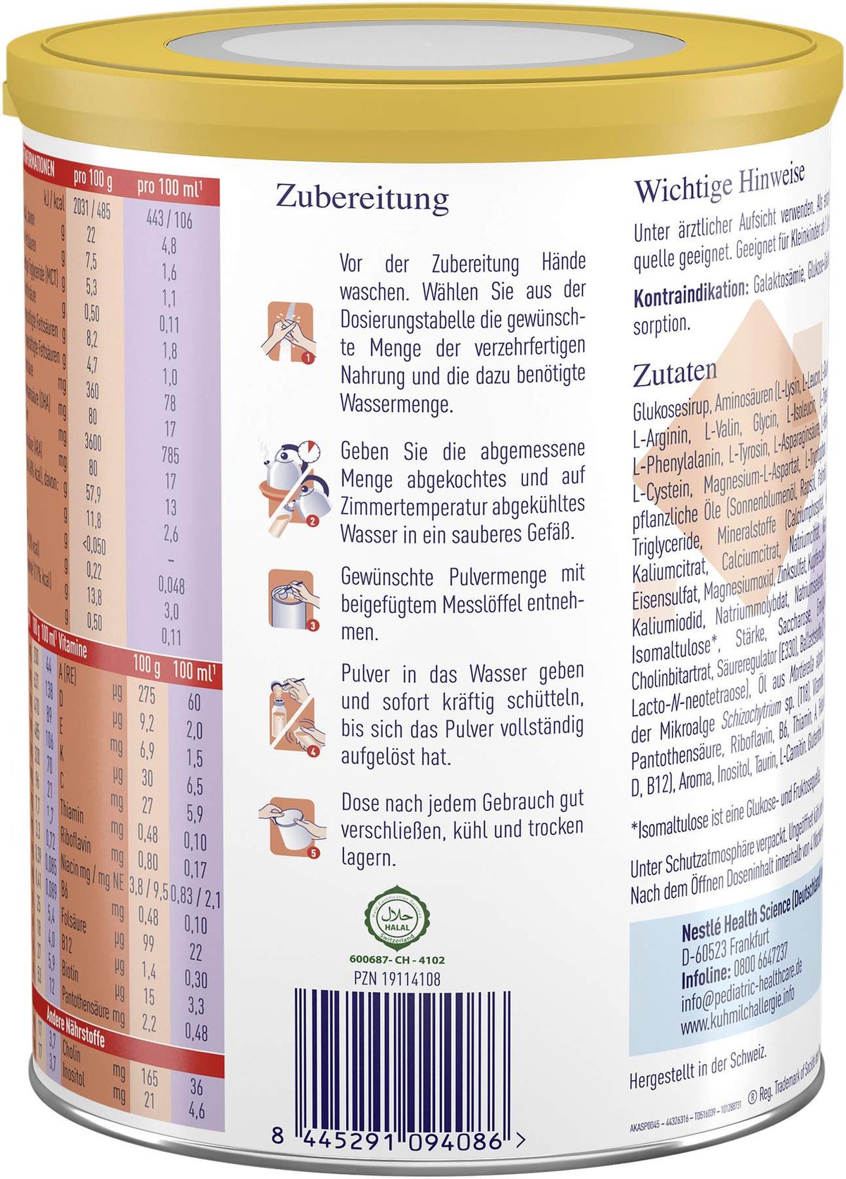 Alfamino Junior Vanille 400 G Pulver