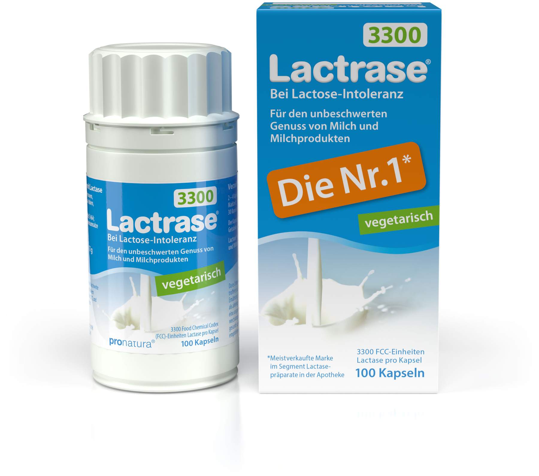 Lactrase Vegetarisch 3.300  100 Kapseln
