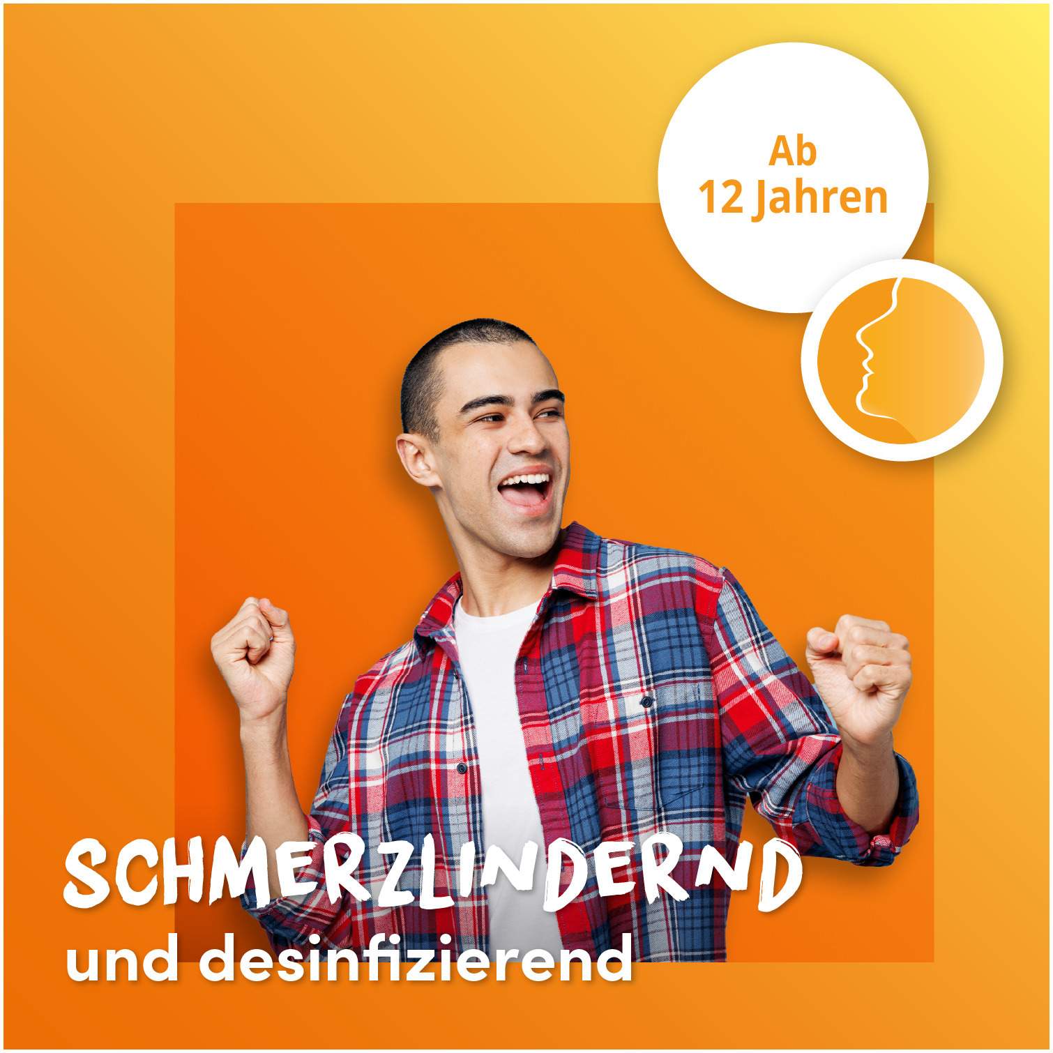 Lemocin gegen Halsschmerzen mit Orangengeschmack 24 Lutschtabletten