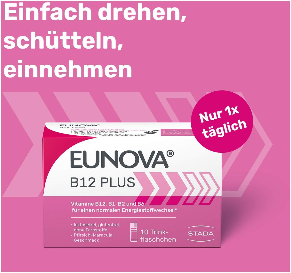 Eunova B12 Plus 30 x 8 ml Trinkfläschchen