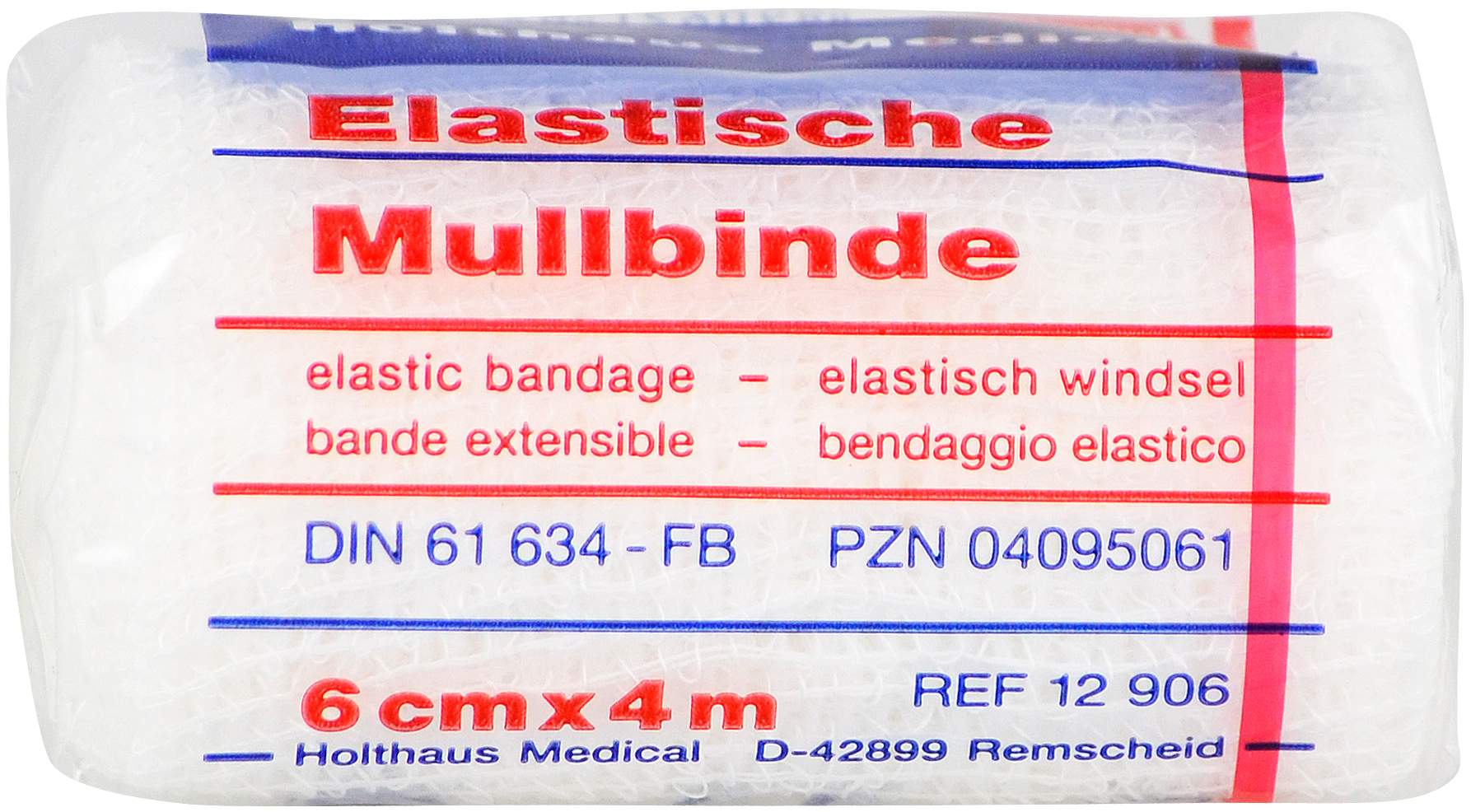 Mullbinden 4 m x 6 cm Elastisch 1 Stück