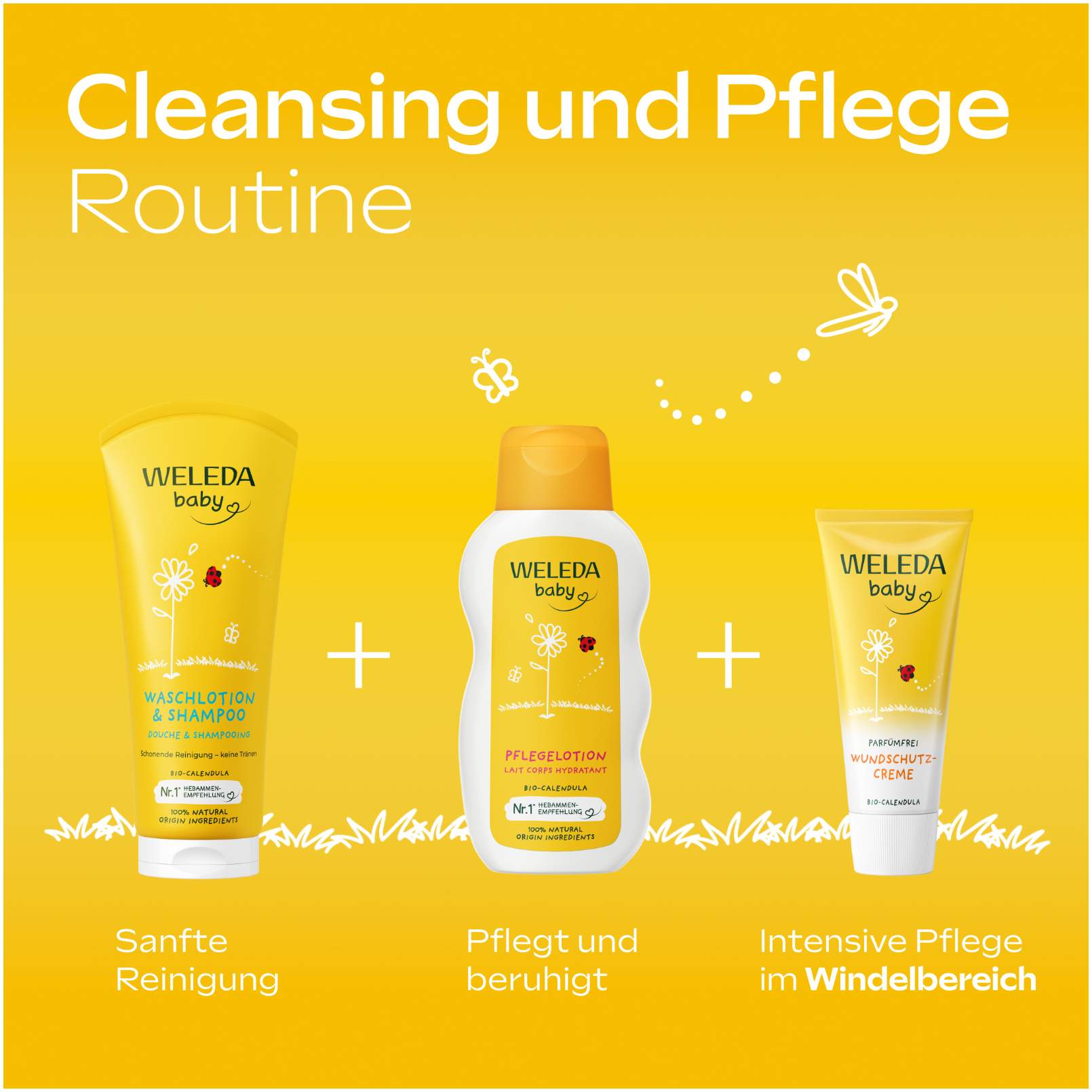 Weleda Baby Waschlotion & Shampoo Calendula 400 ml