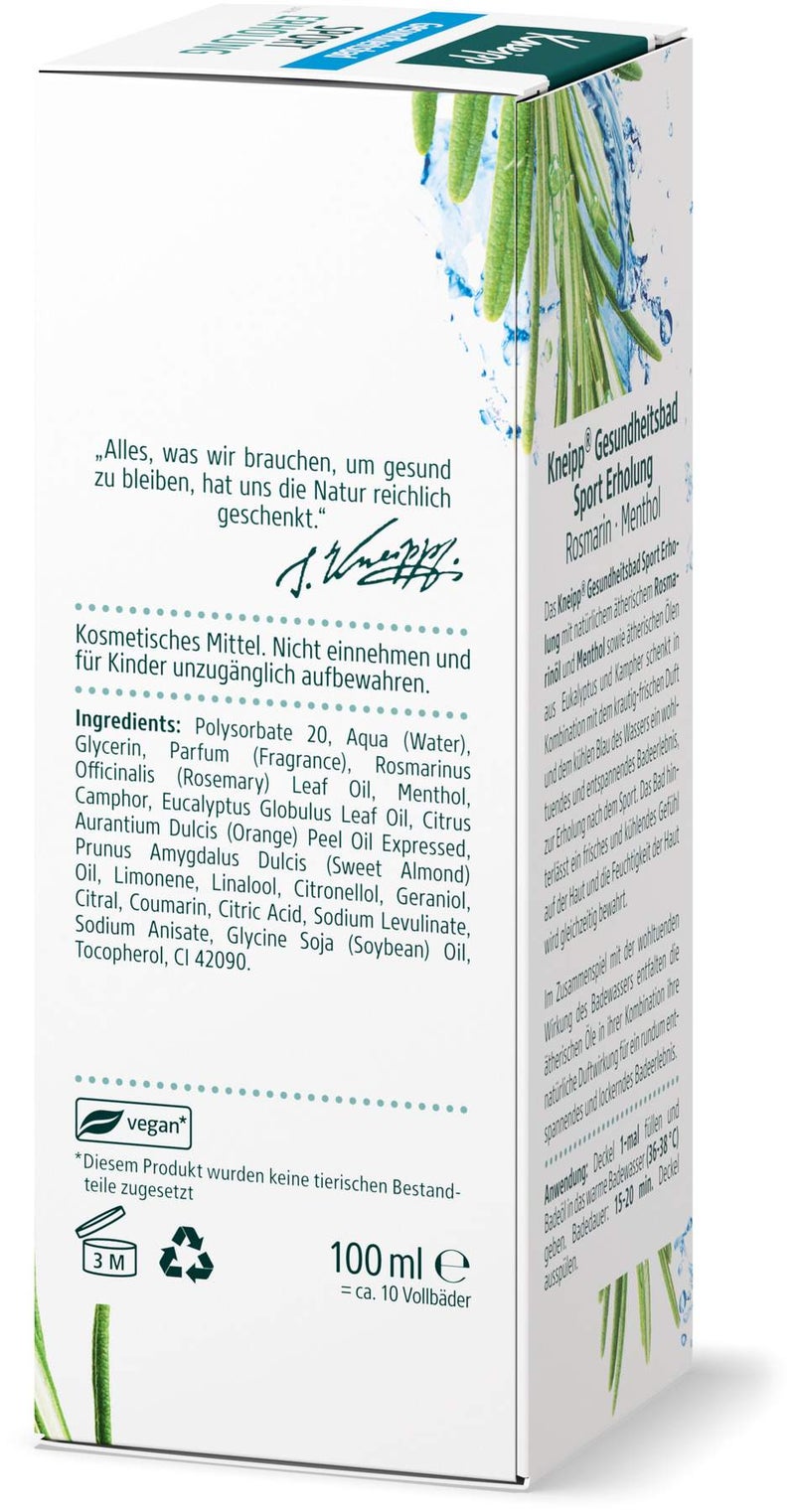 Kneipp Gesundheitsbad Sport Erholung 100 ml