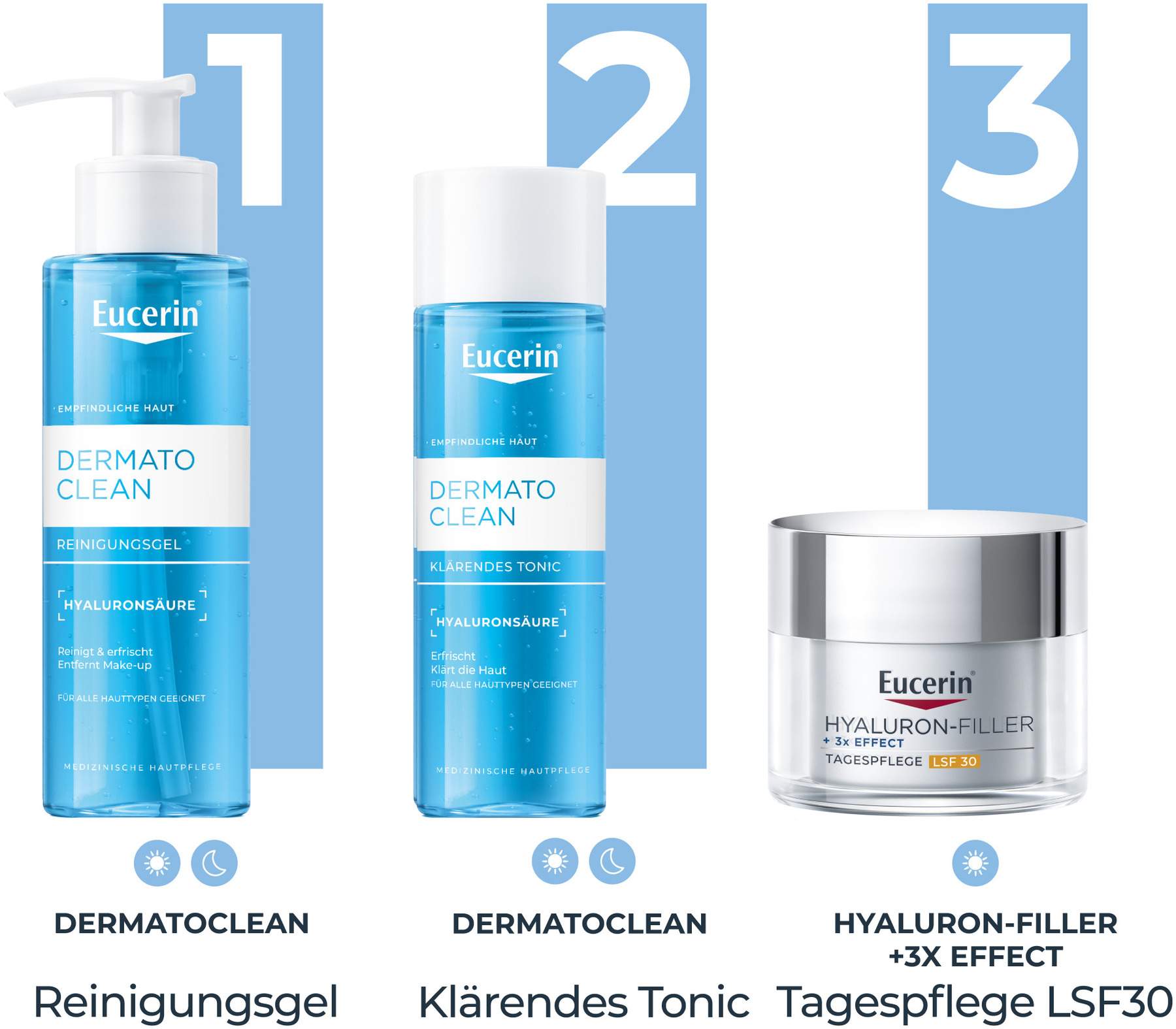 Eucerin Dermatoclean Hyaluron klärendes Gesichtswasser 200 ml