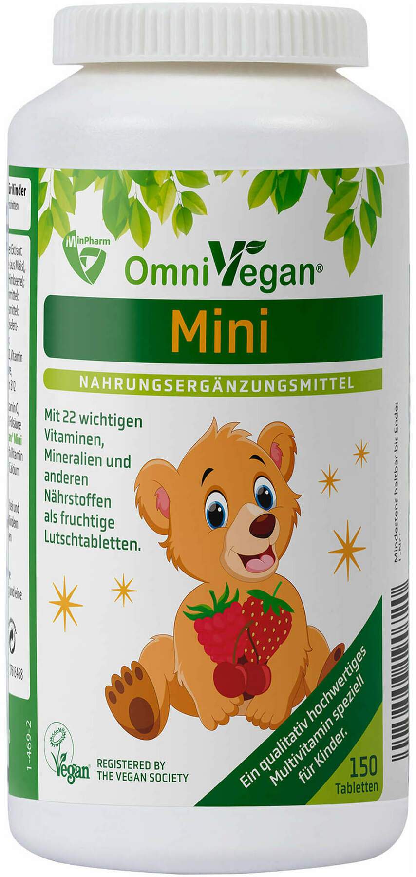 Omnivegen Mini Multivitamine F.Kinder Lutschtabletten 150 Stück