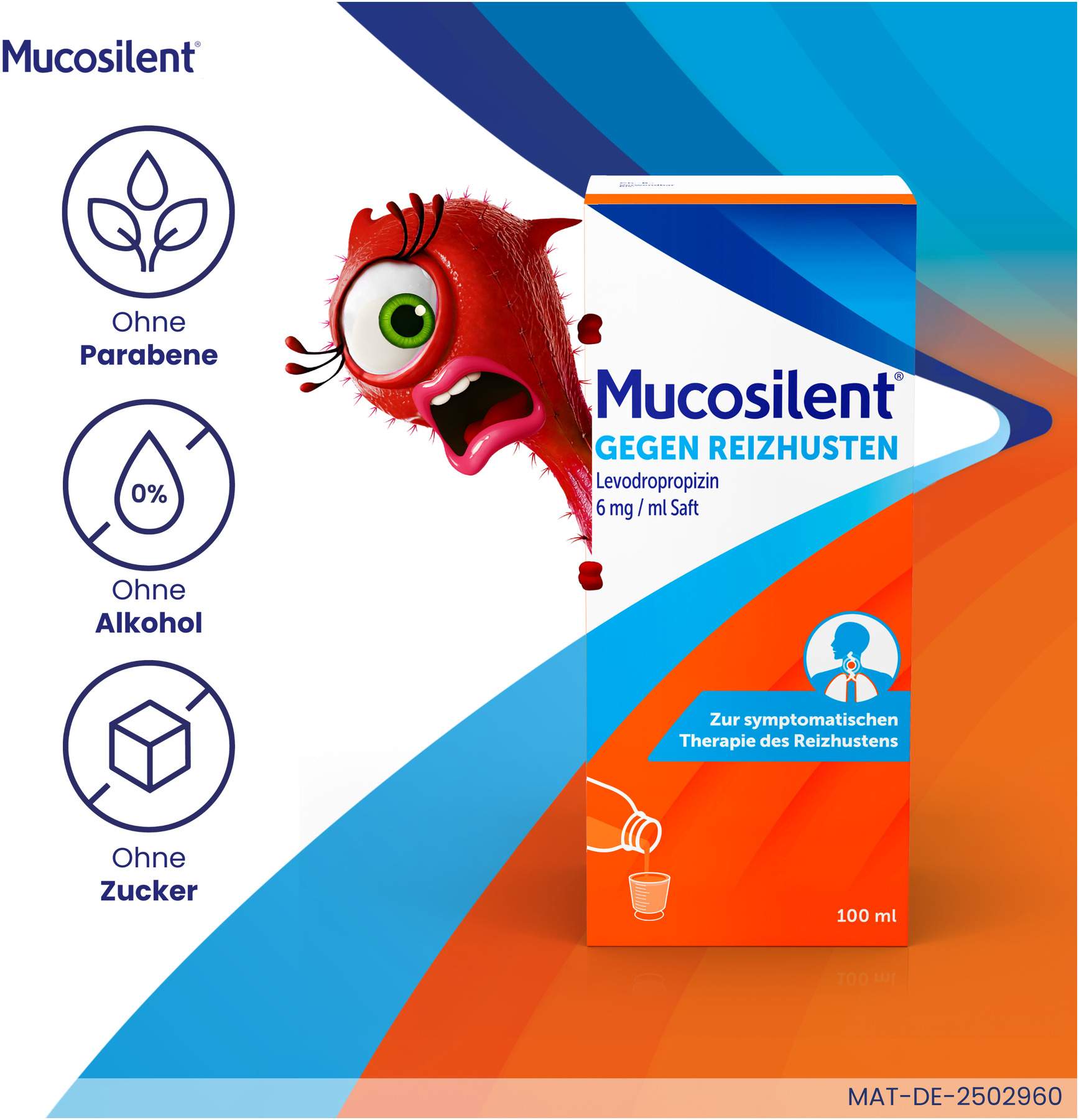 Mucosilent gegen Reizhusten 2 x 100 ml
