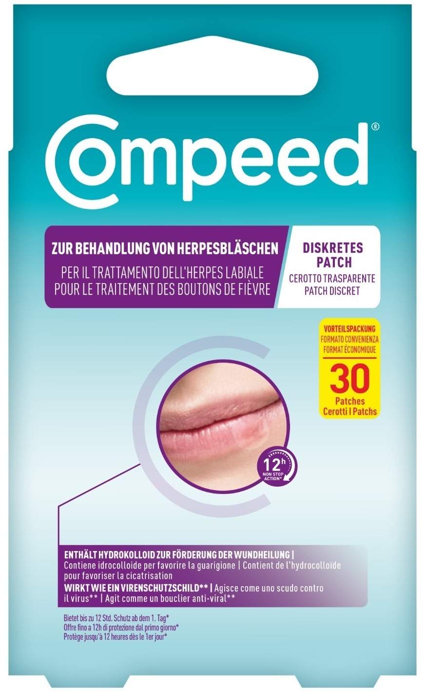Compeed Herpesbläschen Patch Vorteilspackung 30 Stück