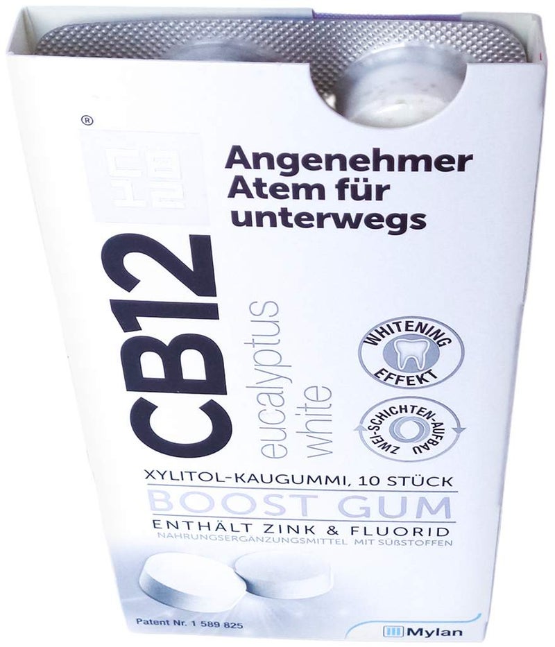 CB12 Boost Eukalyptus White 10 Kaugummis