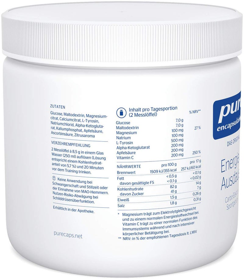 Pure Encapsulations Energie & Ausdauer 340 G  Pulver