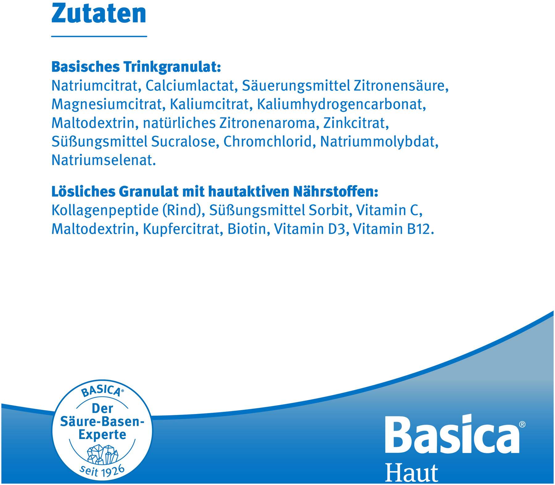 Basica Haut Trinkgranulat für 30 Tage