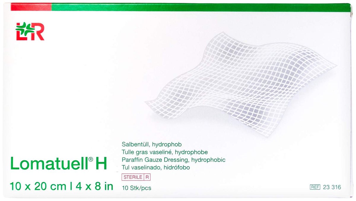 Lomatuell H Salbentüll 10 X 20 cm Steril 10 Stück