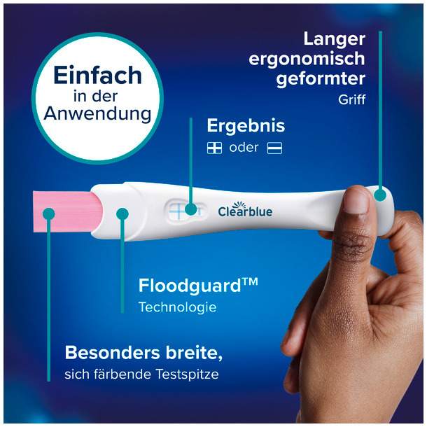 Clearblue Schwangerschaftstest schnelle Erkennung 3 Tests